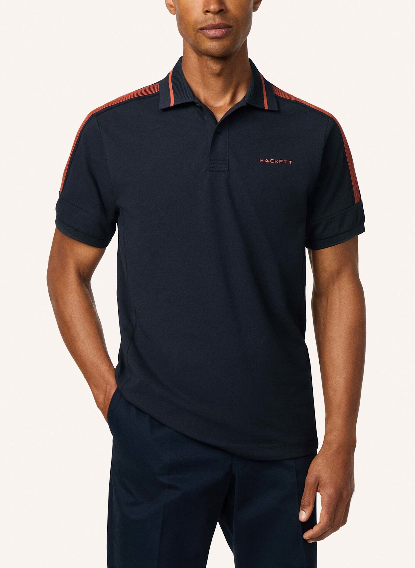 HACKETT LONDON Poloshirt HS TAPE POLO: DUNKELBLAU