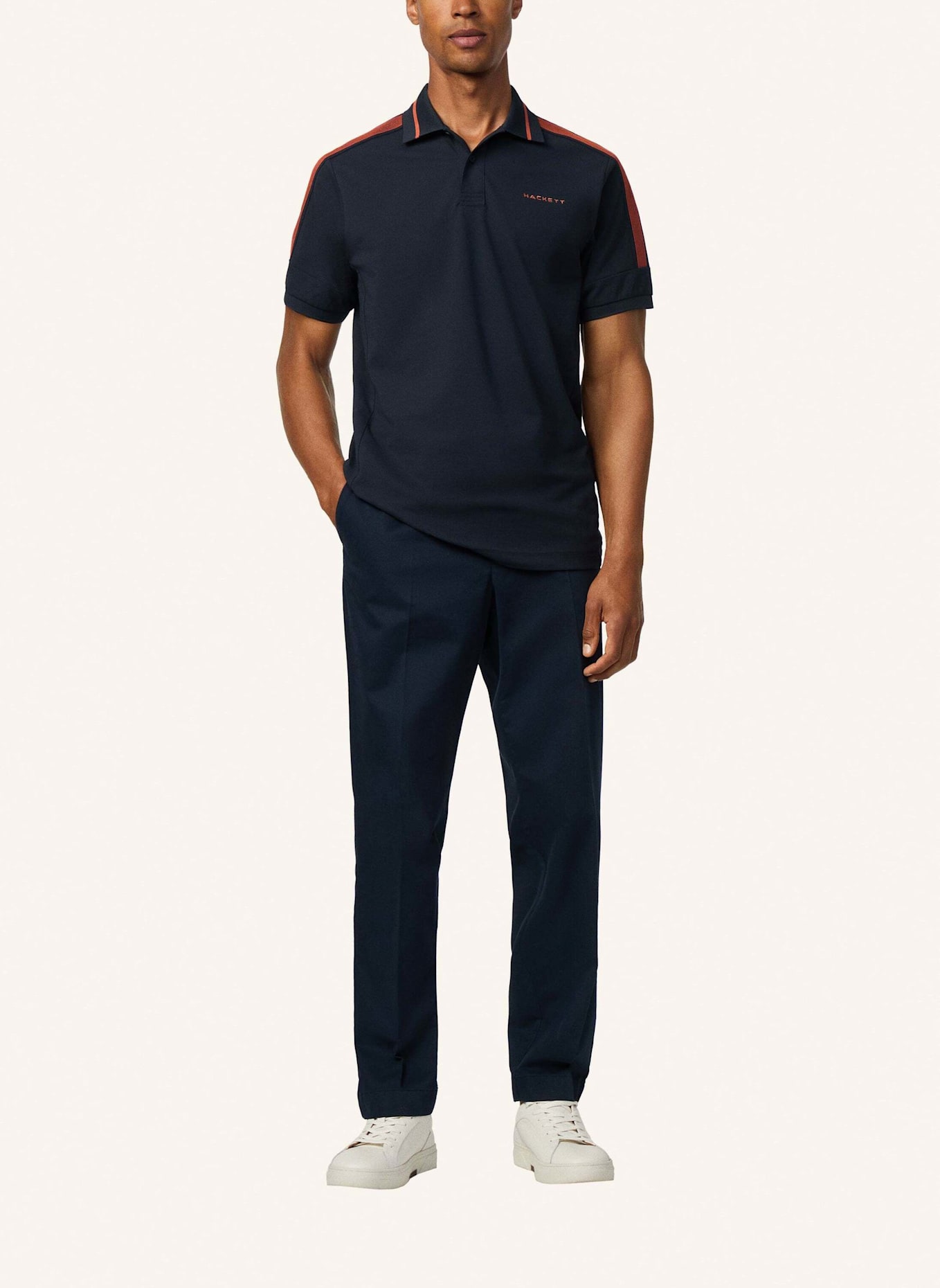 HACKETT LONDON Poloshirt HS TAPE POLO: DUNKELBLAU