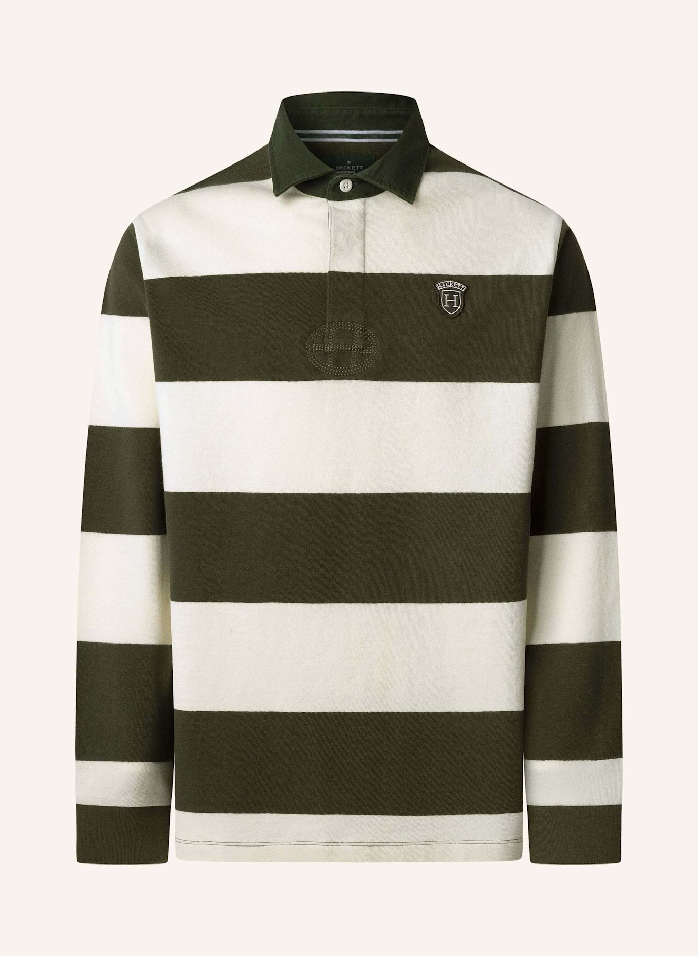 HACKETT LONDON Poloshirt HERITAGE BDG STR RBY: CREME