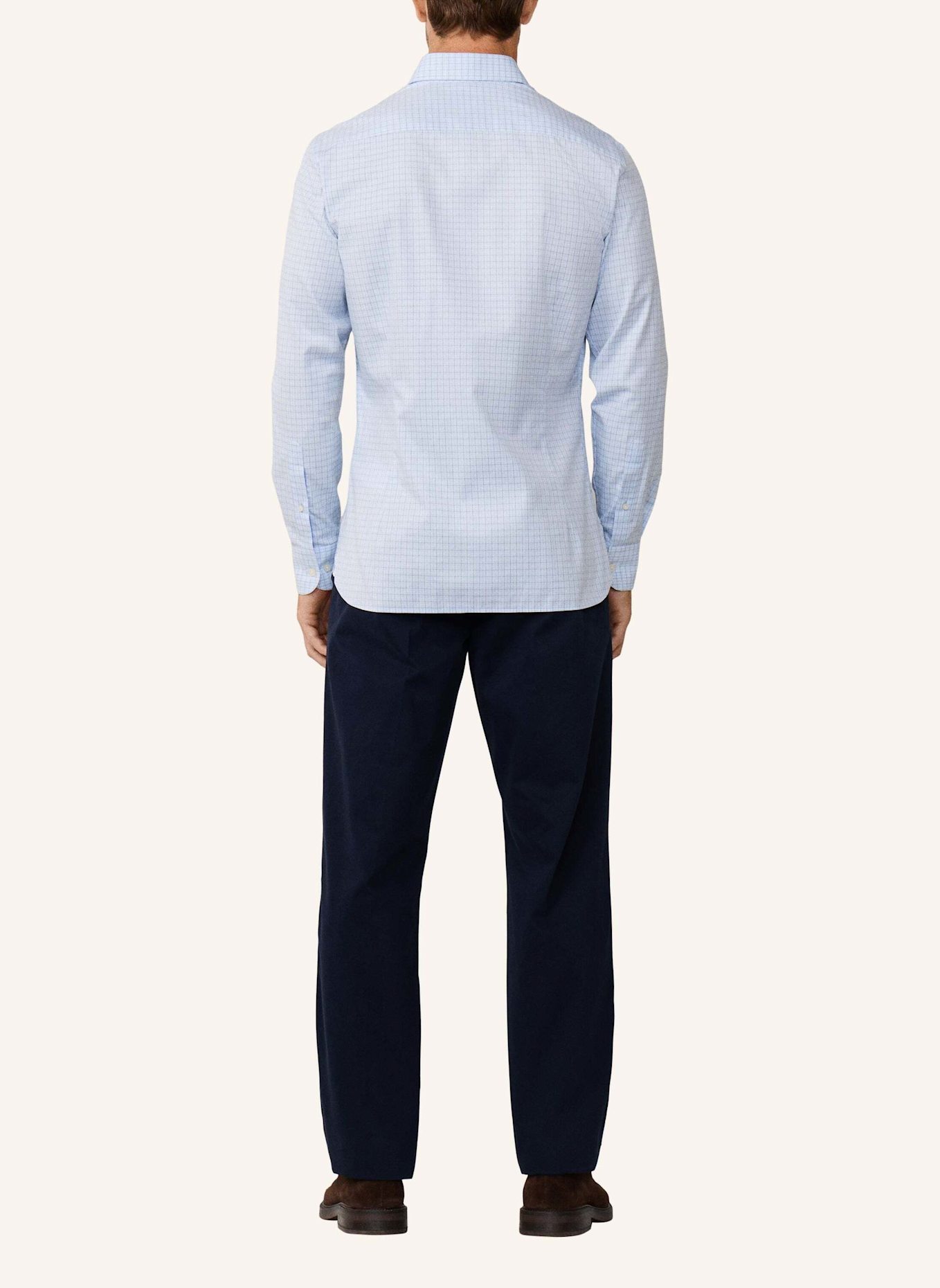 HACKETT LONDON Freizeithemd SKY TATTERSALL: HELLBLAU