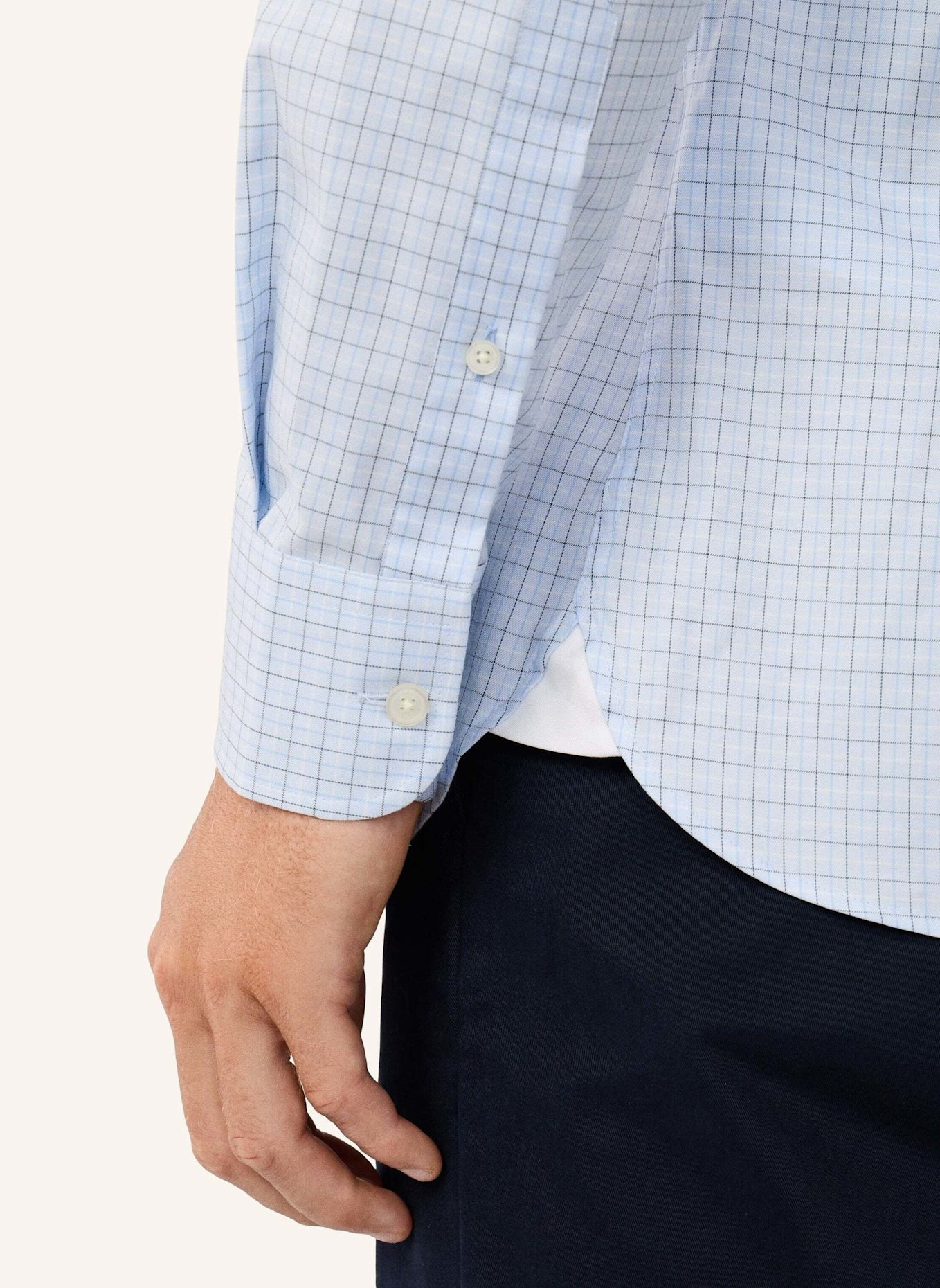 HACKETT LONDON Freizeithemd SKY TATTERSALL: HELLBLAU