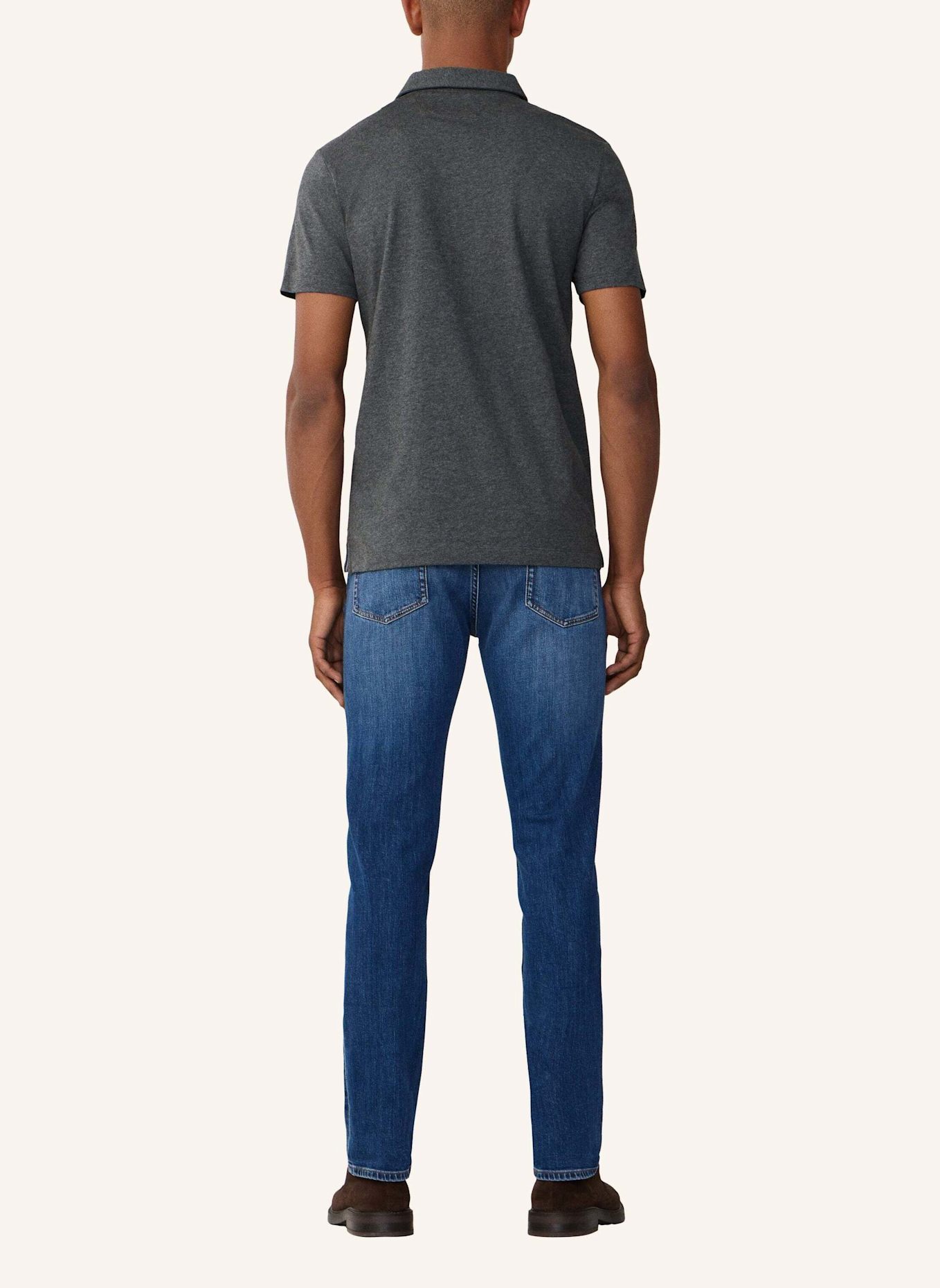 HACKETT LONDON Poloshirt PIMA COTTON POLO: DUNKELGRAU