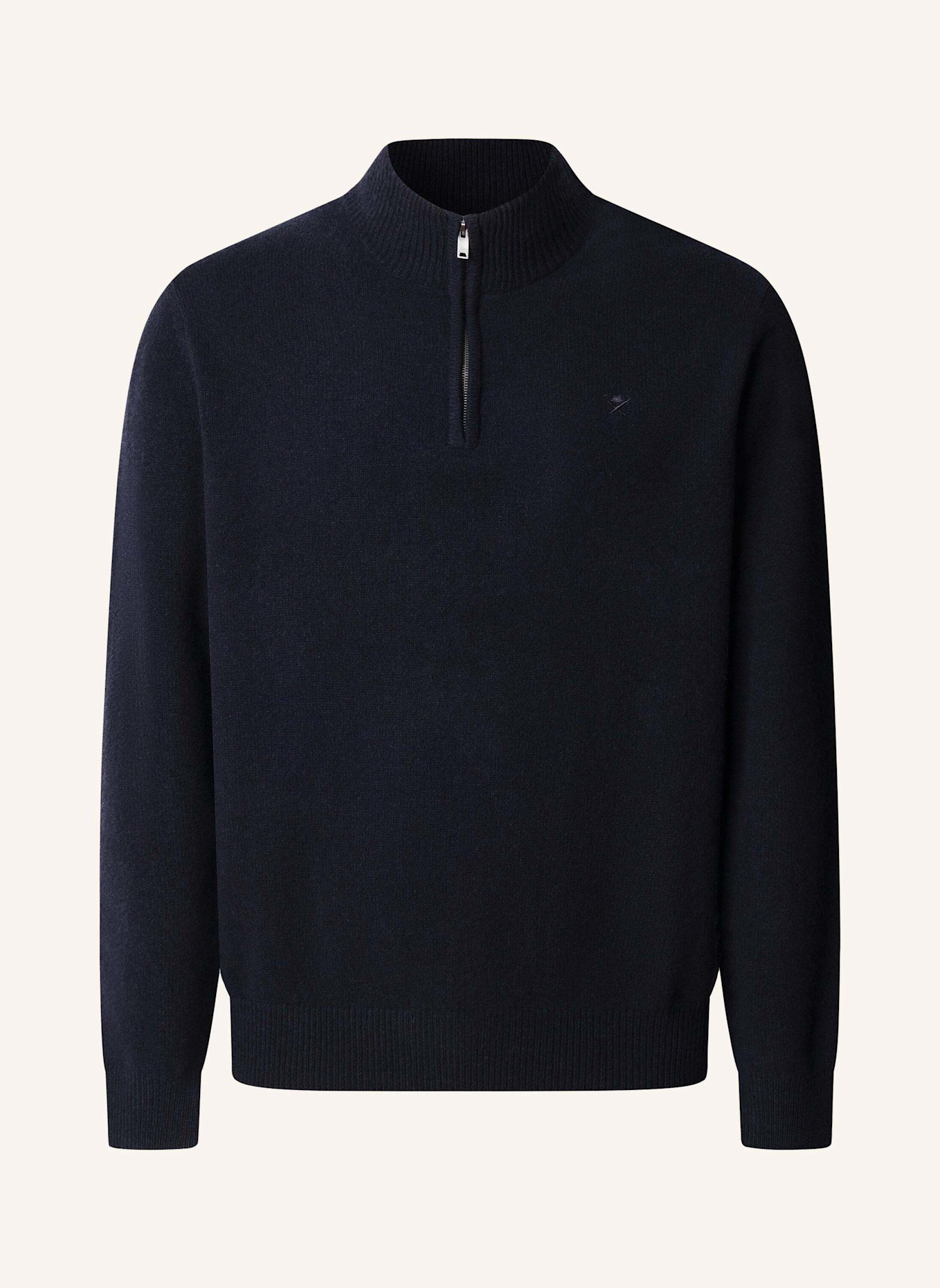 HACKETT LONDON Pullover LAMBSWOOL HZIP: BLAU