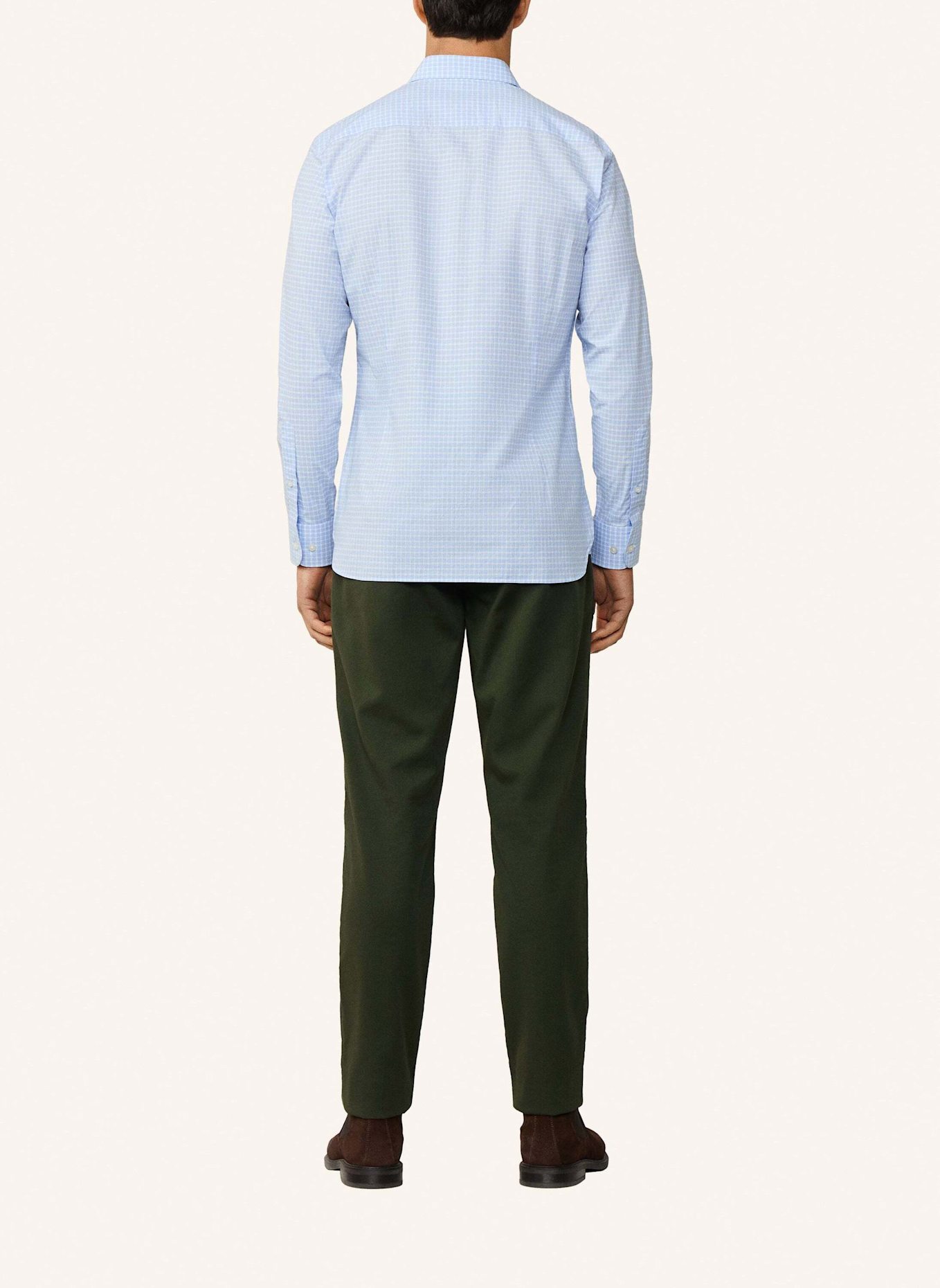 HACKETT LONDON Freizeithemd SMART CHECK: HELLBLAU