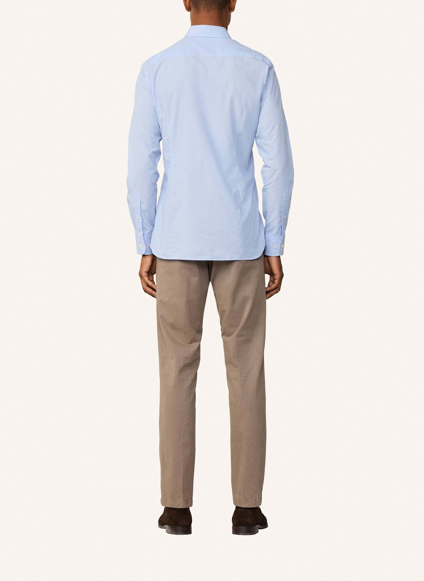 HACKETT LONDON Freizeithemd HAIRLINE STRIPE: HELLBLAU