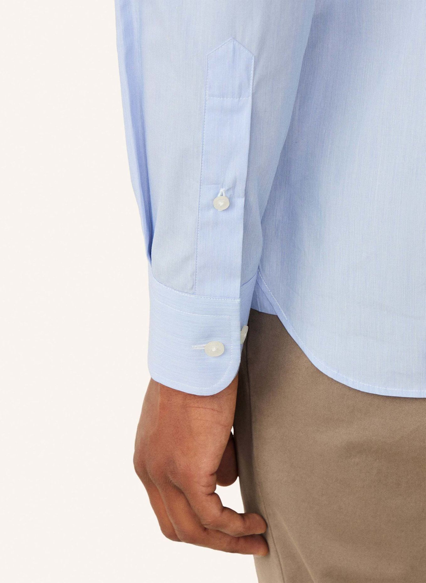 HACKETT LONDON Freizeithemd HAIRLINE STRIPE: HELLBLAU