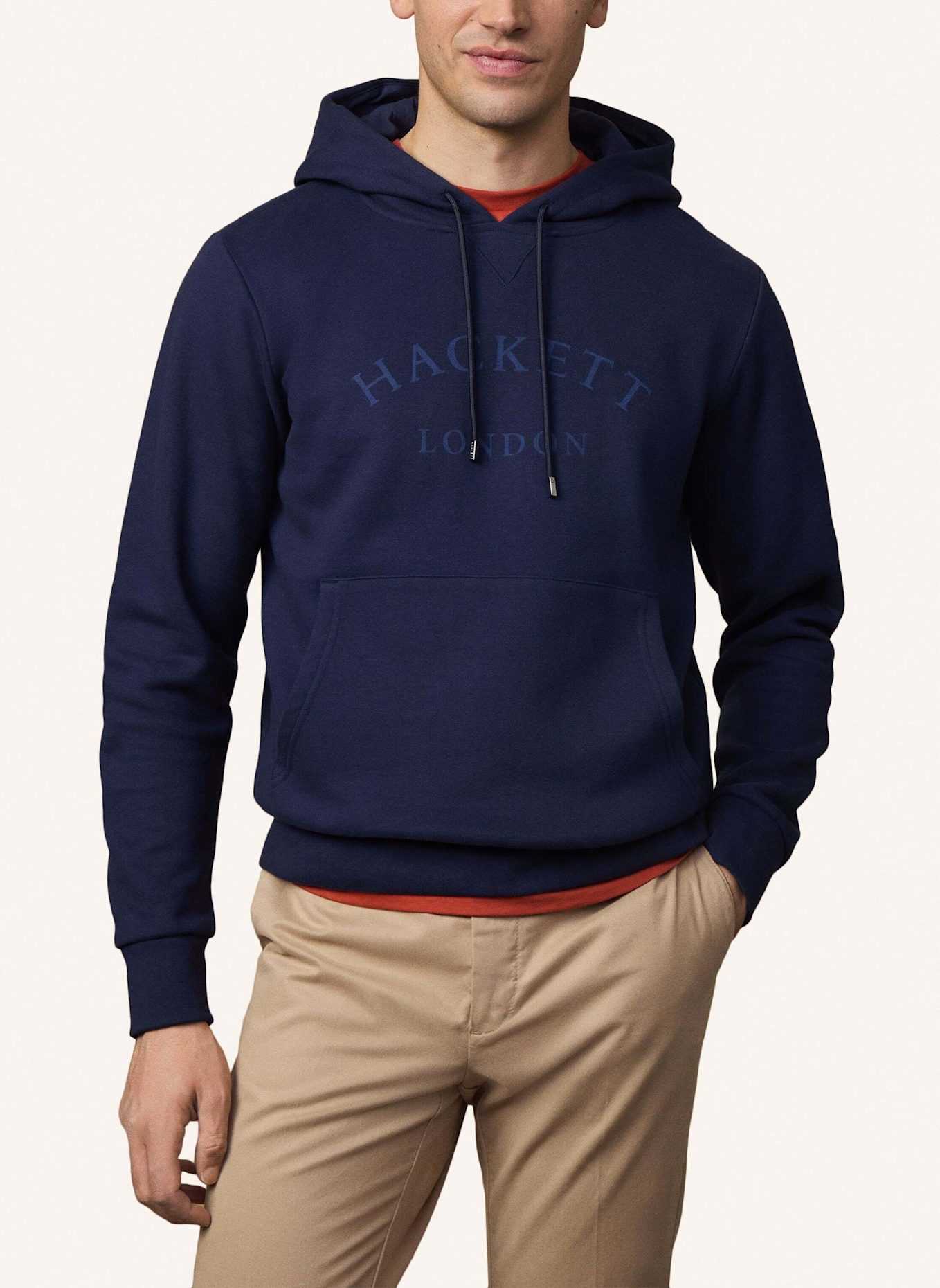 HACKETT LONDON Hoodieshirt HERITAGE ESS AW HOODY: BLAU