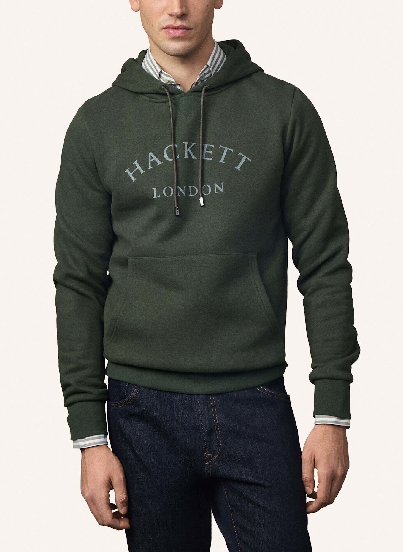 HACKETT LONDON Hoodieshirt HERITAGE ESS AW HOODY: GRÜN