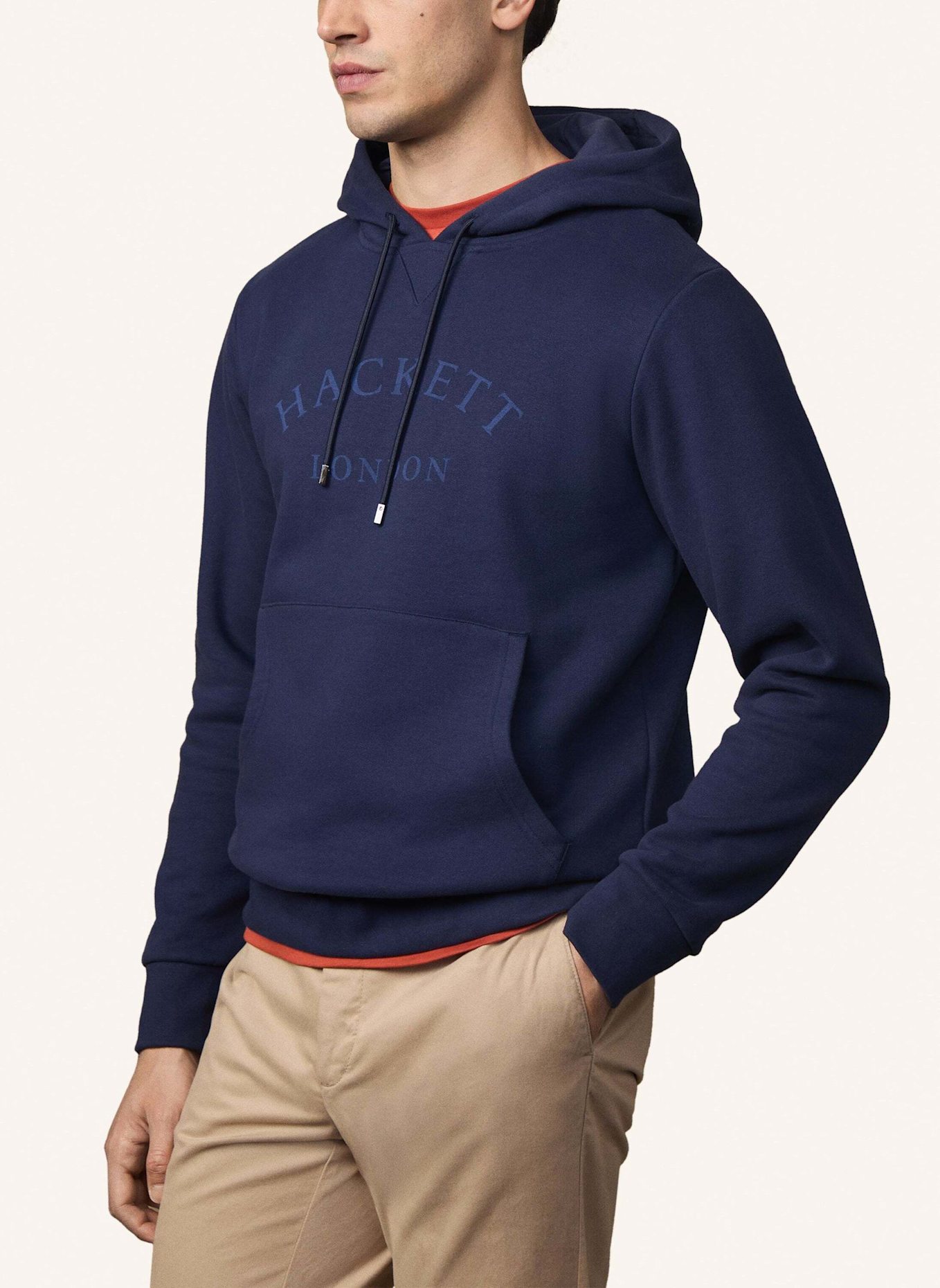 HACKETT LONDON Hoodieshirt HERITAGE ESS AW HOODY: BLAU
