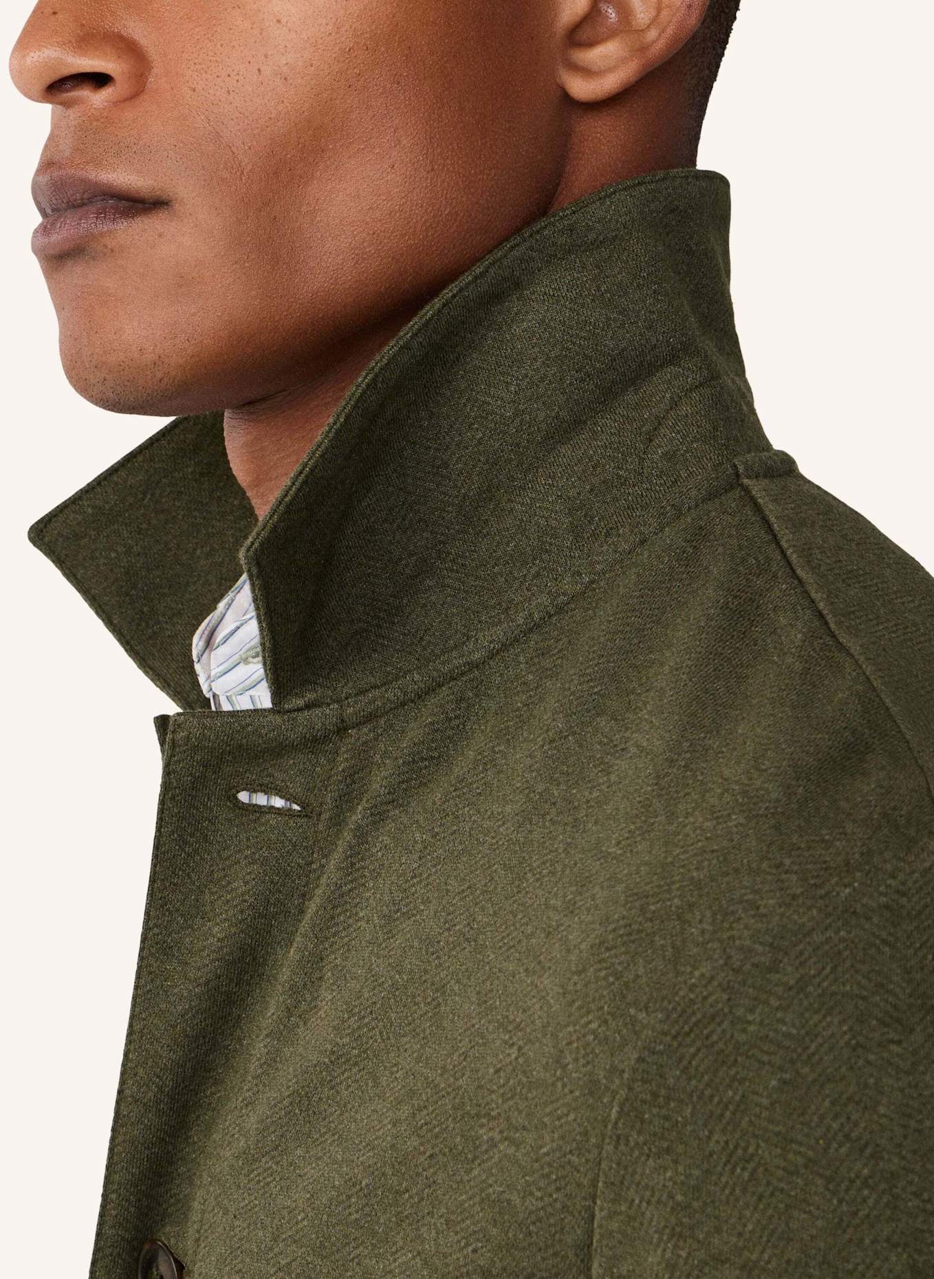 HACKETT LONDON Fieldjacket HBONE JACQ  SHIRT: GRÜN