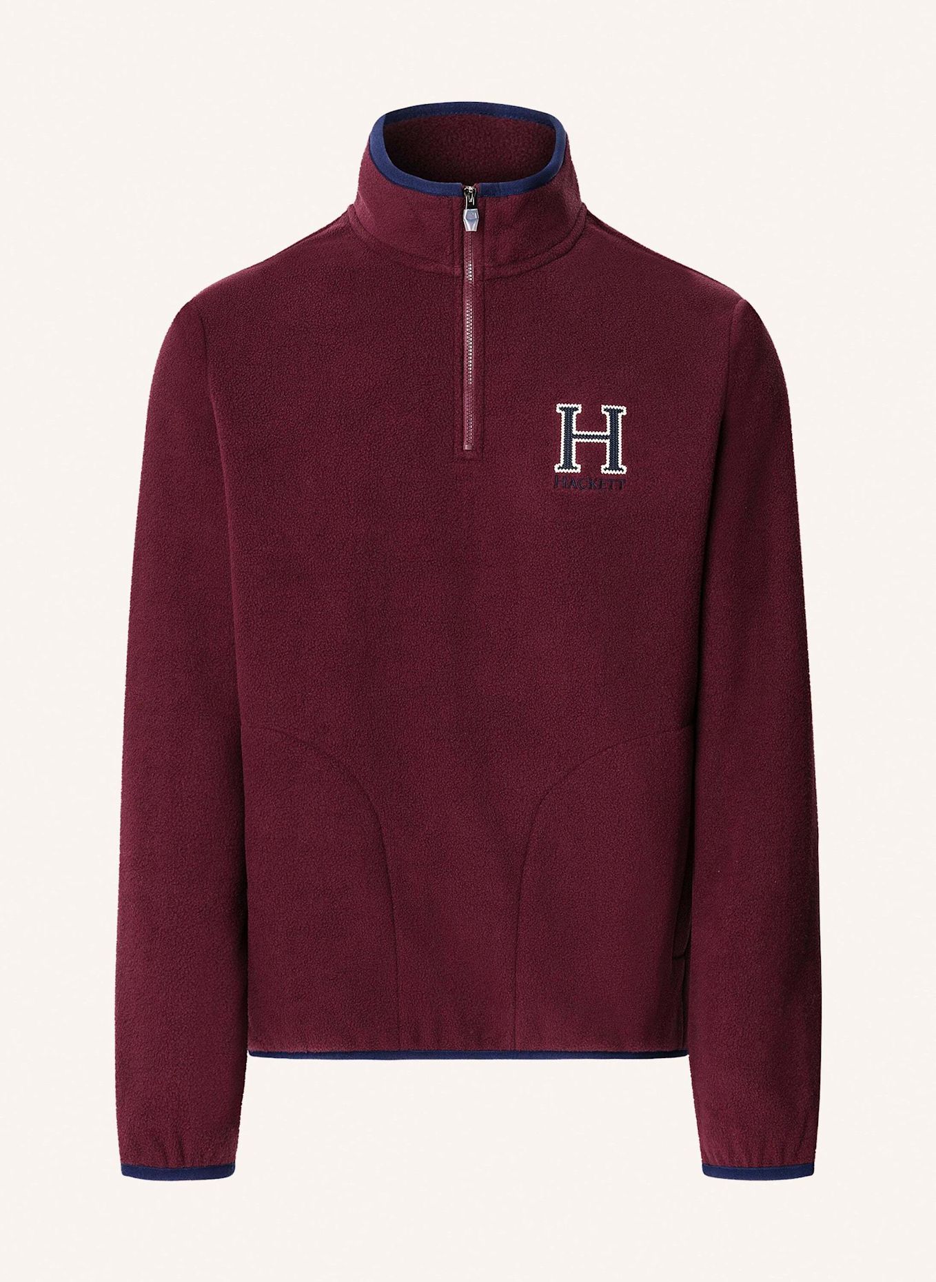 HACKETT LONDON Sweatshirt HERITAGE H FLC HZ: DUNKELROT