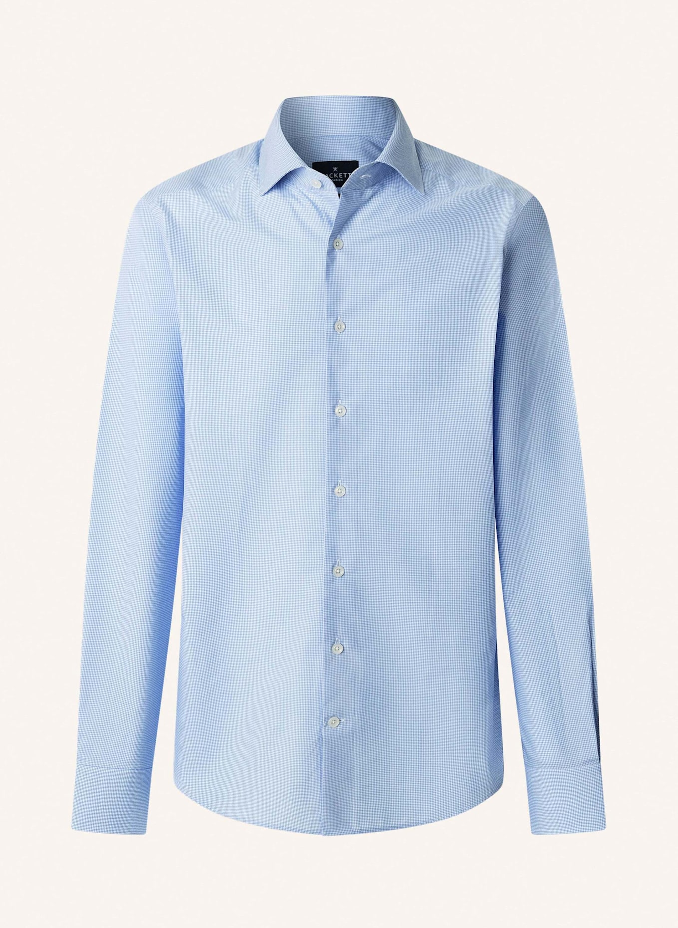 HACKETT LONDON Freizeithemd FORMAL GINGHAM: HELLBLAU