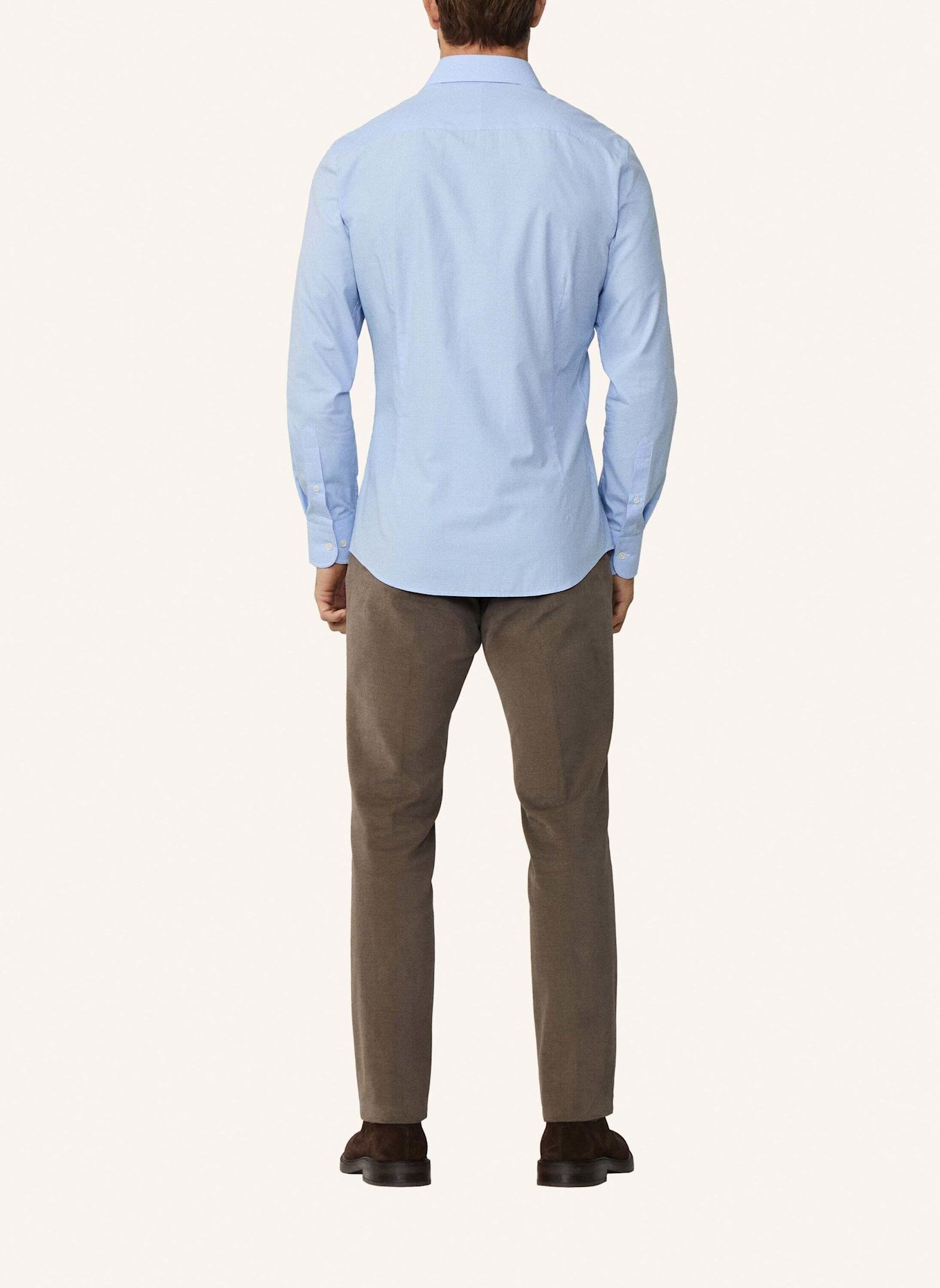 HACKETT LONDON Freizeithemd FORMAL GINGHAM: HELLBLAU