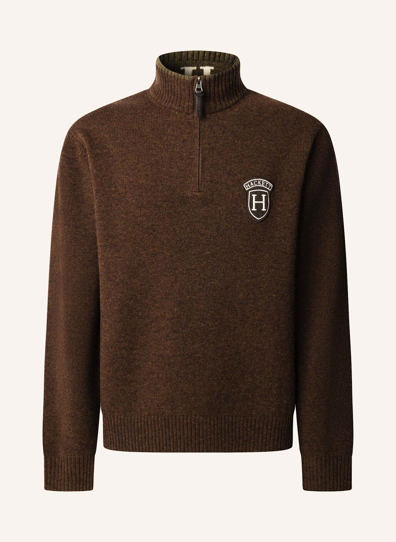 HACKETT LONDON Pullover ULTRA LW BLAZER.: DUNKELBRAUN