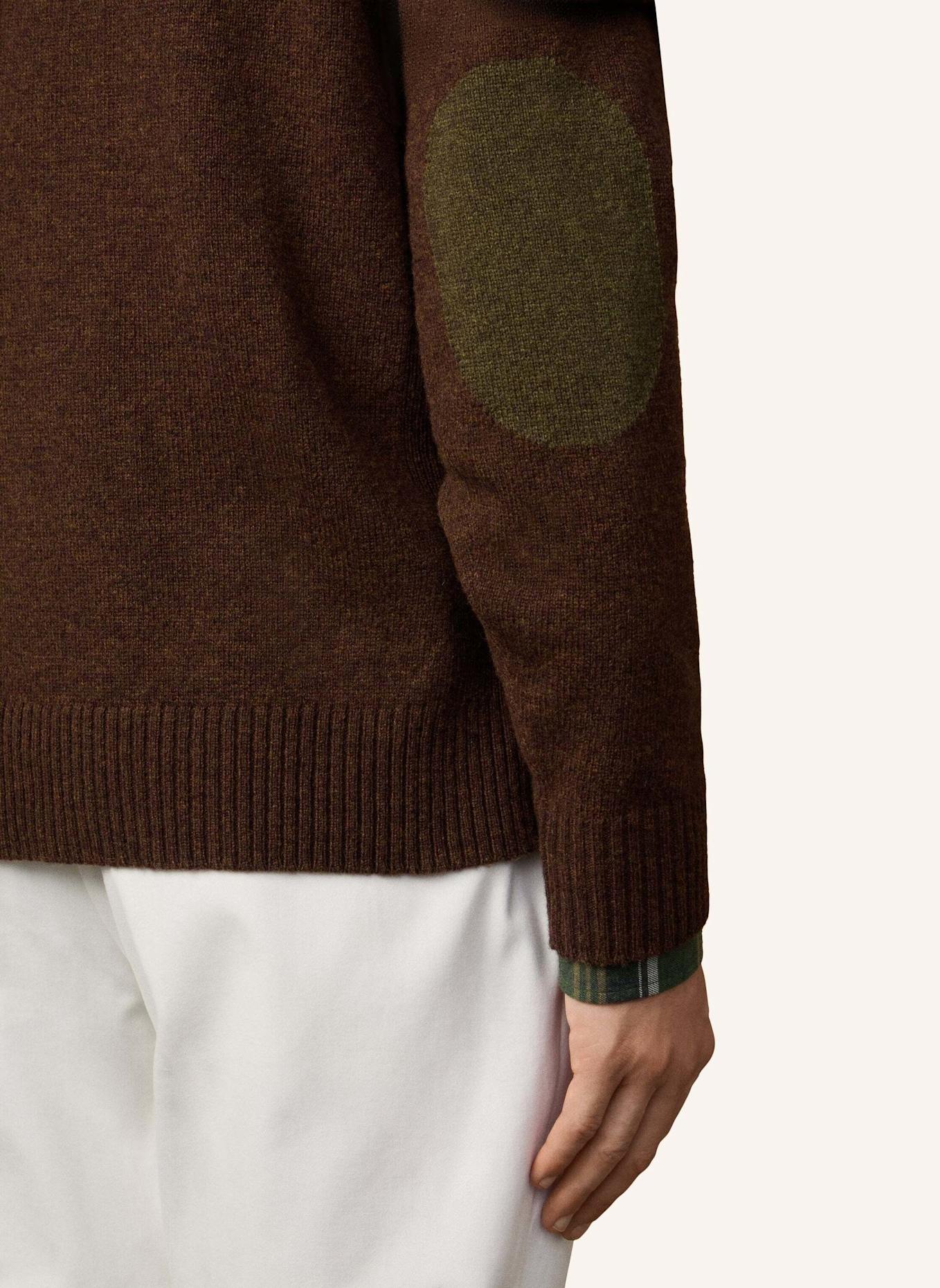 HACKETT LONDON Pullover ULTRA LW BLAZER.: DUNKELBRAUN