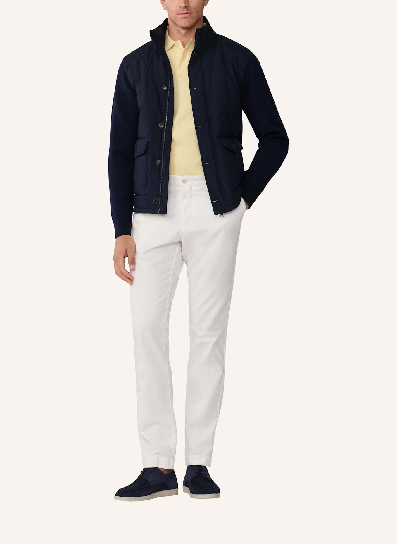 HACKETT LONDON Fieldjacket NY/KT FZ HYB: DUNKELBLAU