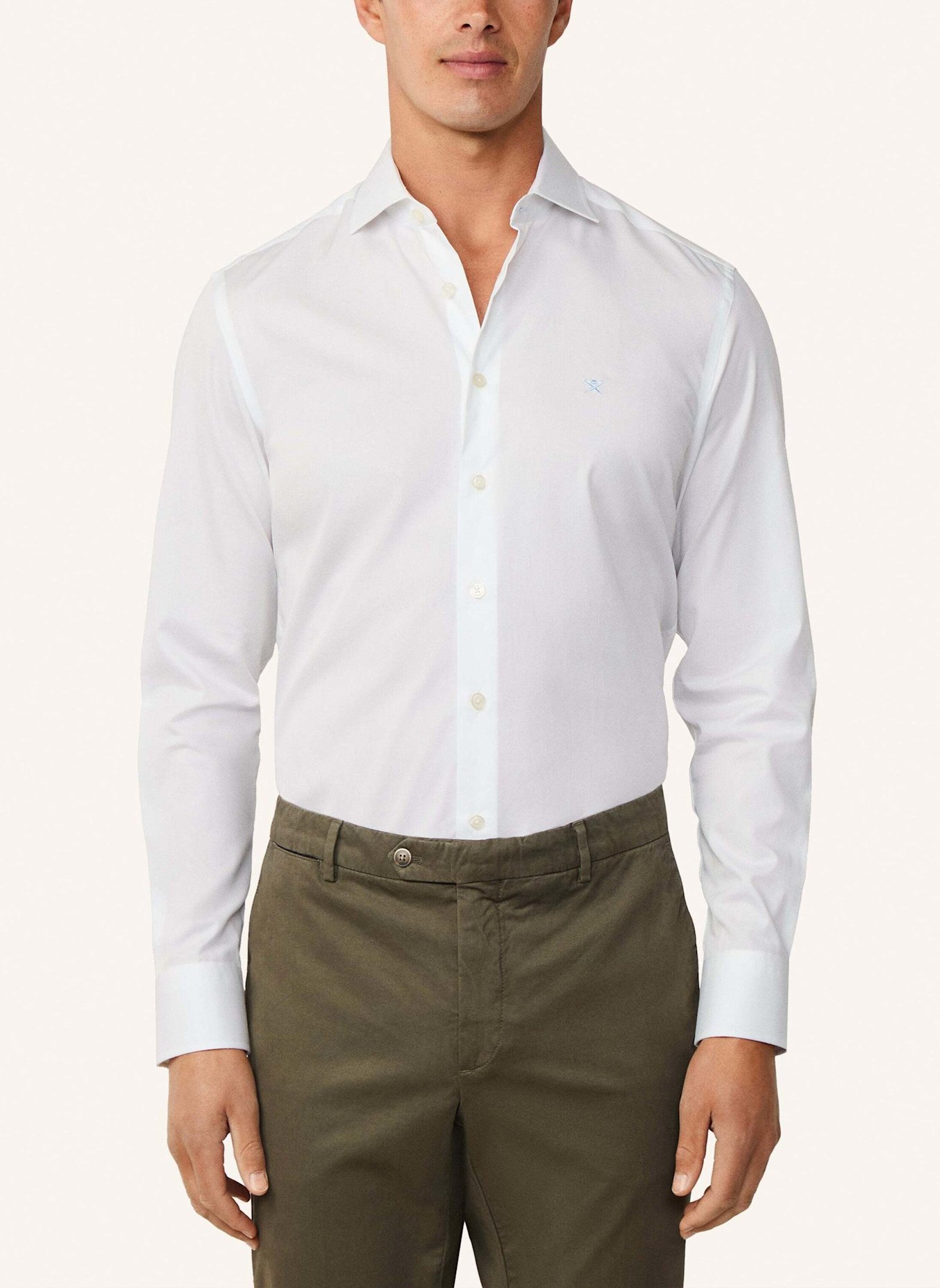 HACKETT LONDON Freizeithemd MAGIC SHIRT TWILL: WEISS
