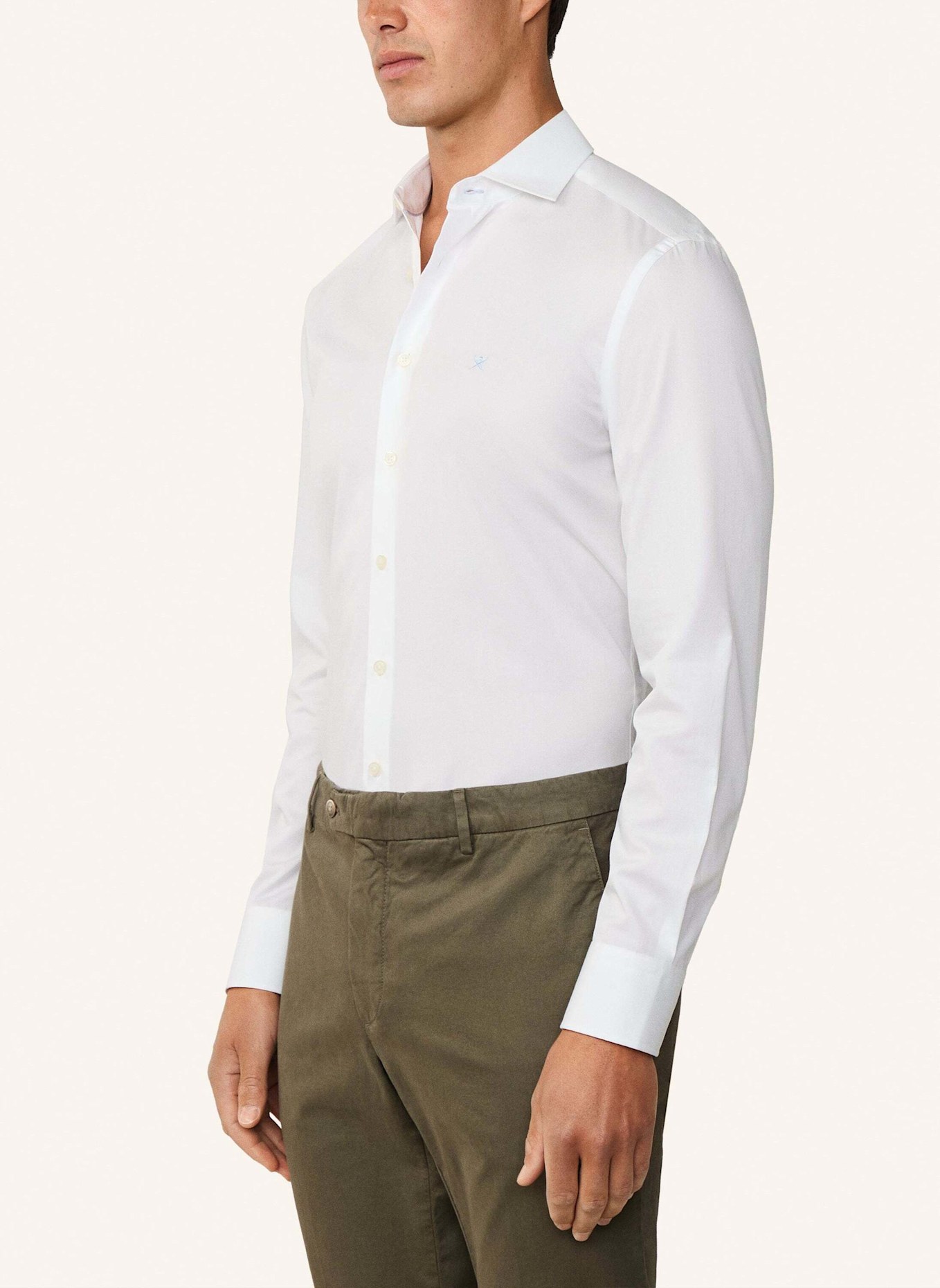 HACKETT LONDON Freizeithemd MAGIC SHIRT TWILL: WEISS