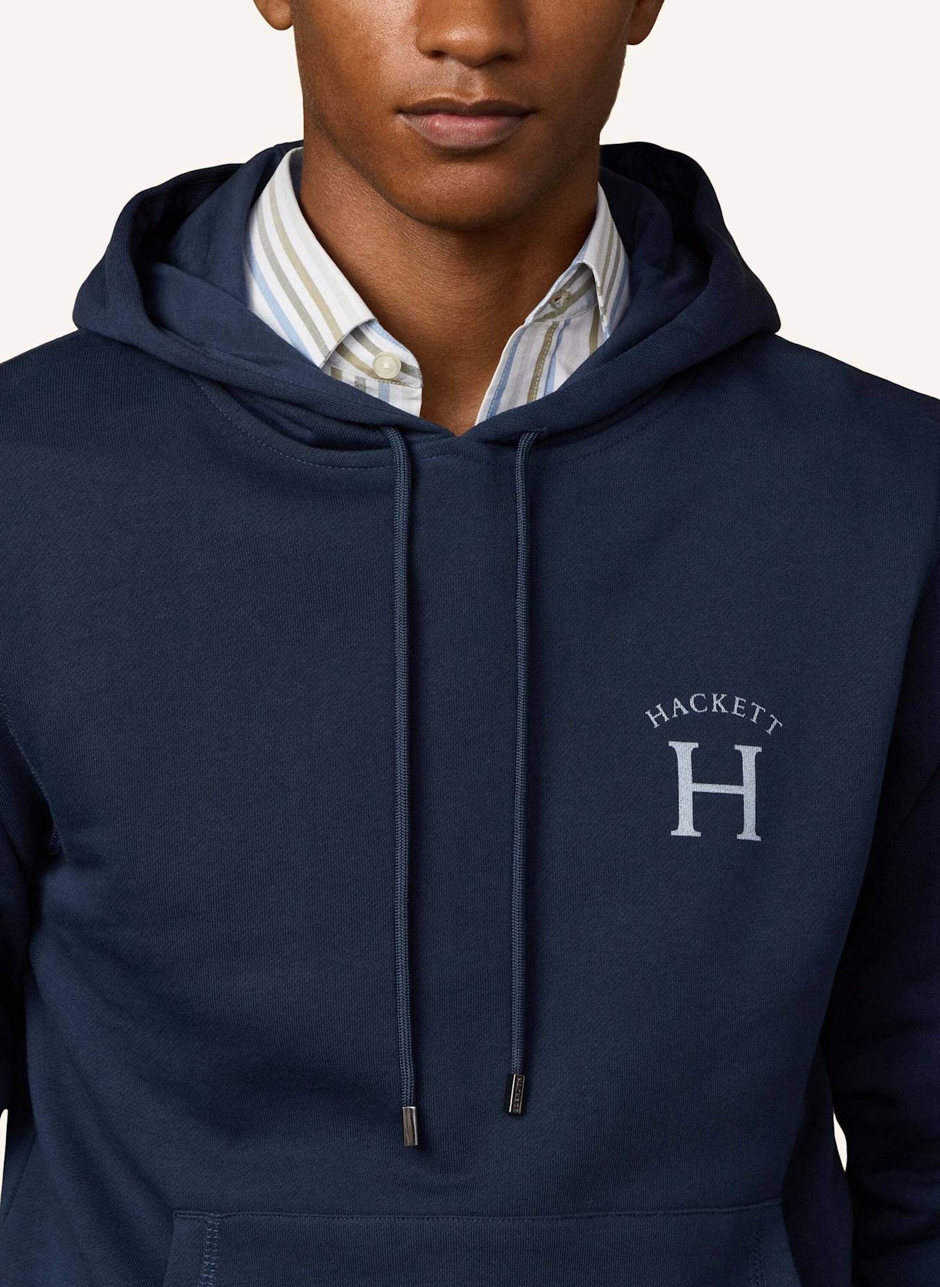 HACKETT LONDON Hoodieshirt HERITAGE ESS HOODY: BLAU