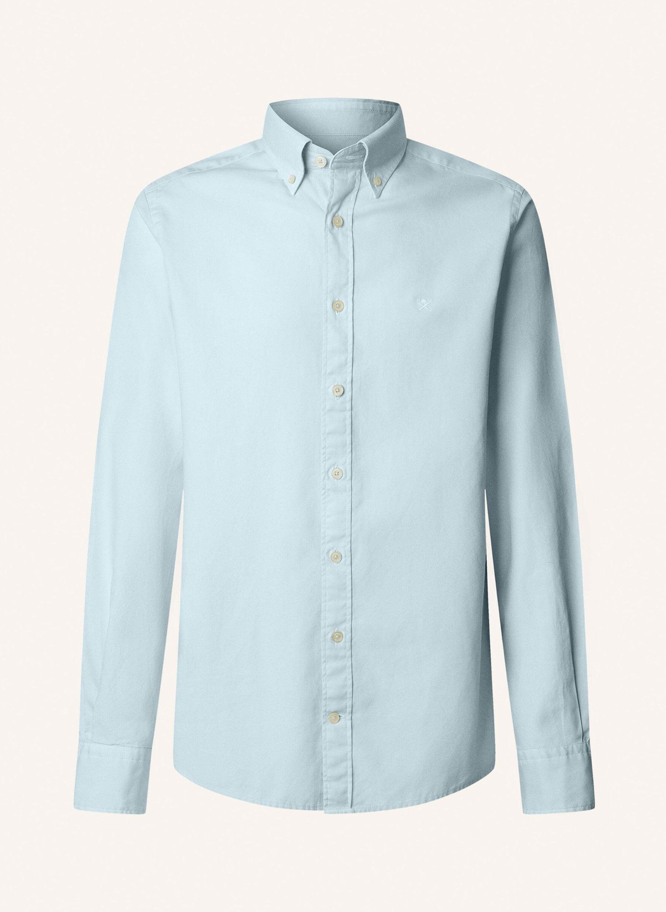 HACKETT LONDON Freizeithemd ESS GMT DYED OXFORD: HELLBLAU