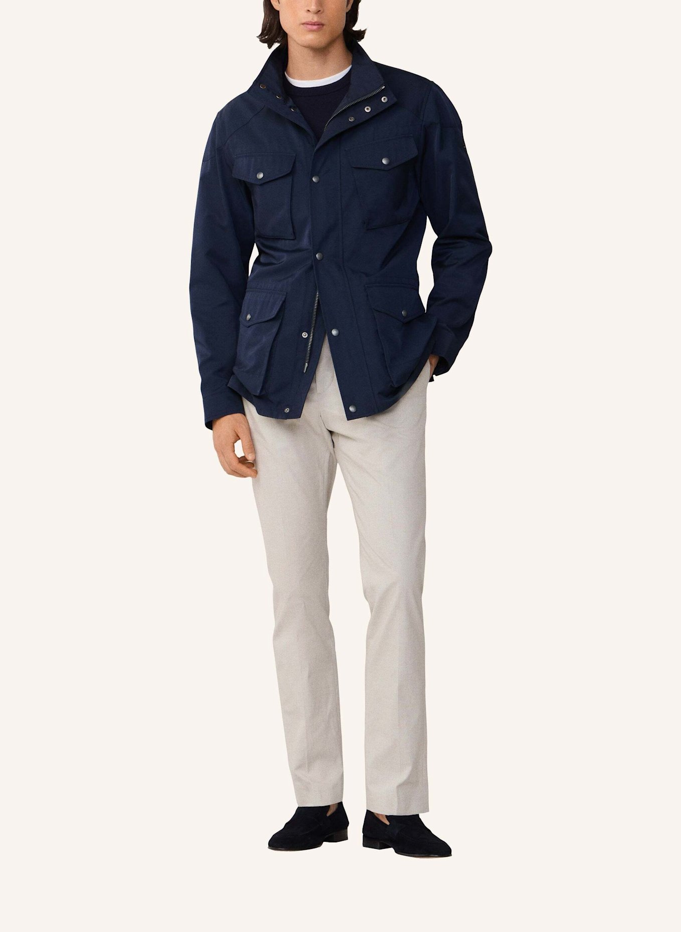 HACKETT LONDON Fieldjacket UNLINED VELOSPEED: BLAU