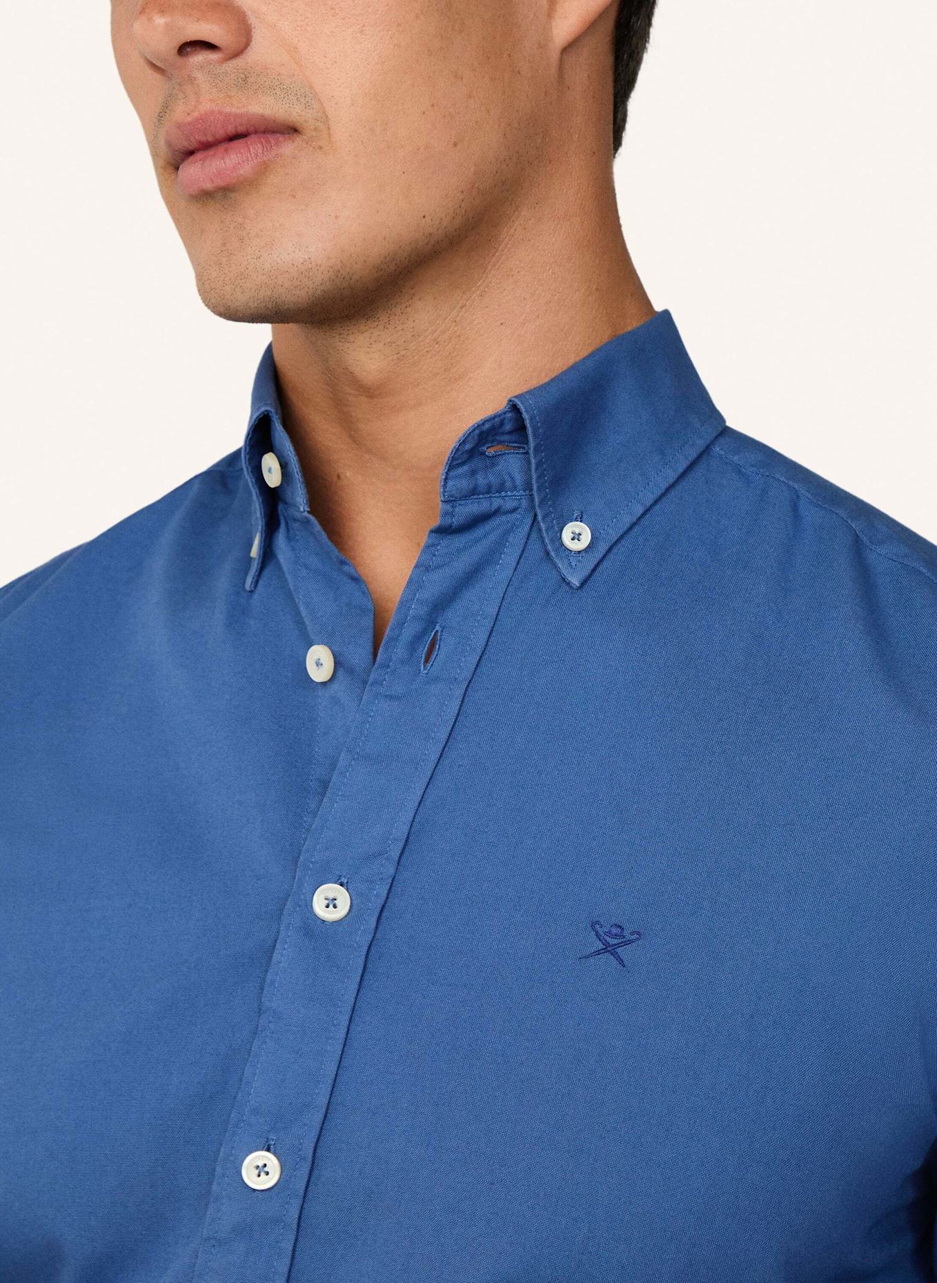 HACKETT LONDON Freizeithemd ESS GMT DYED OXFORD: BLAU