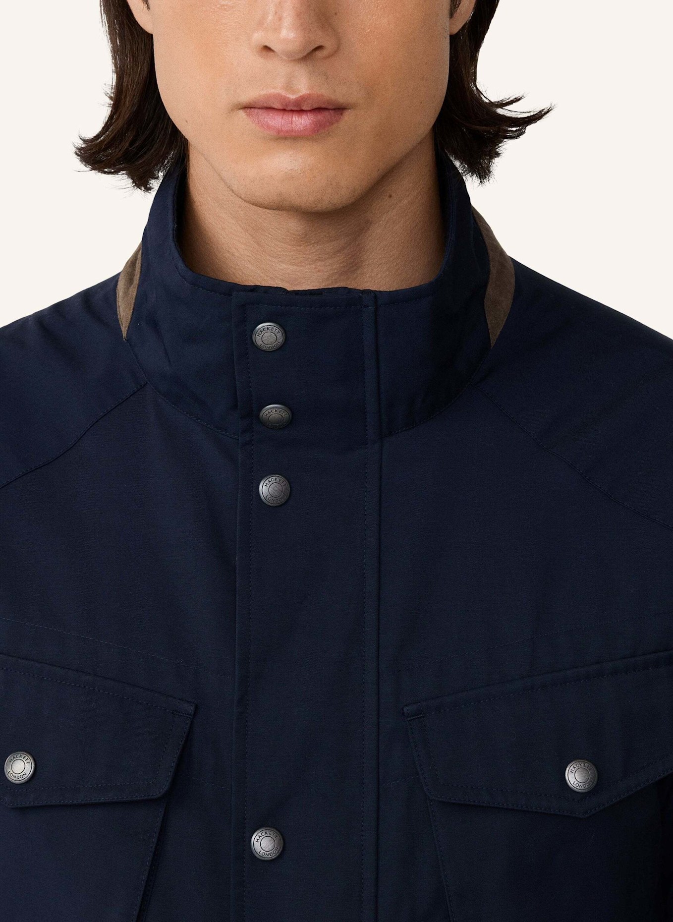 HACKETT LONDON Fieldjacket UNLINED VELOSPEED: BLAU