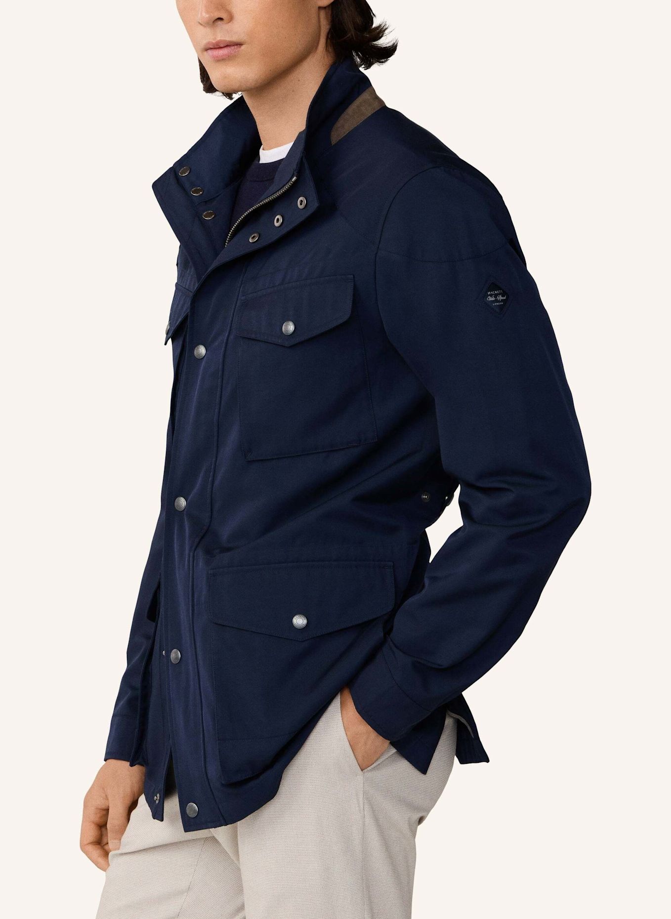 HACKETT LONDON Fieldjacket UNLINED VELOSPEED: BLAU