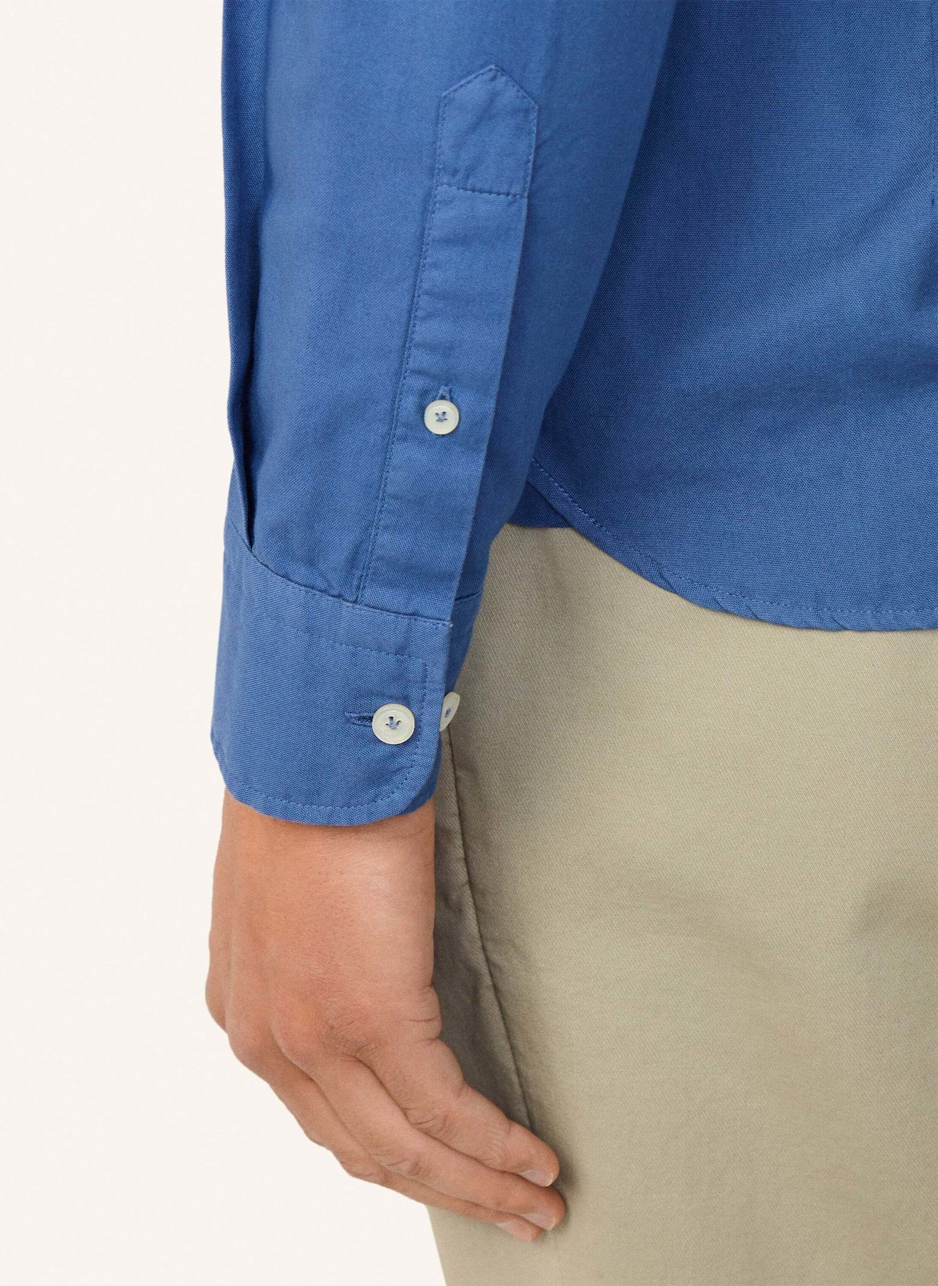 HACKETT LONDON Freizeithemd ESS GMT DYED OXFORD: BLAU