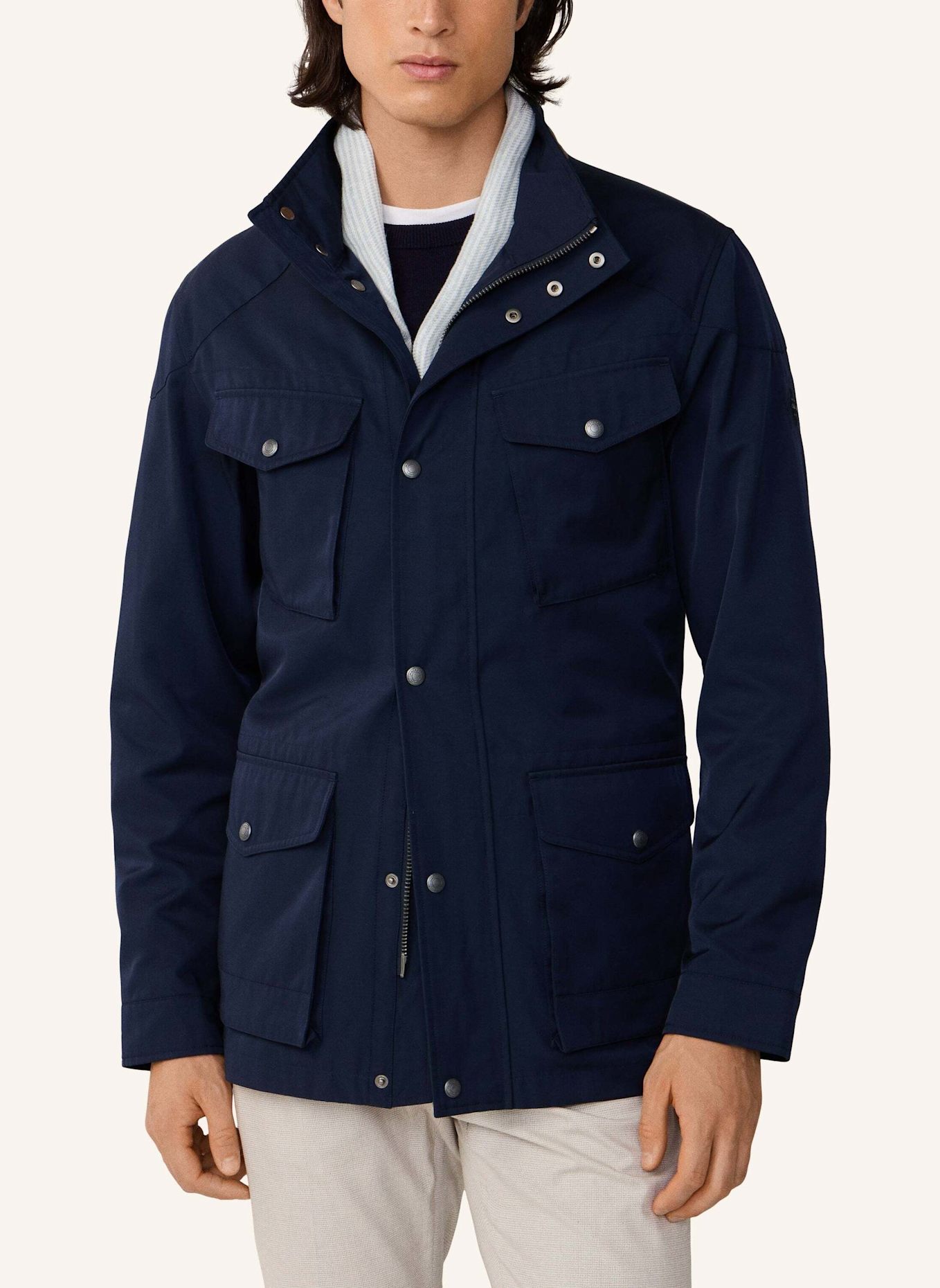 HACKETT LONDON Fieldjacket UNLINED VELOSPEED: BLAU