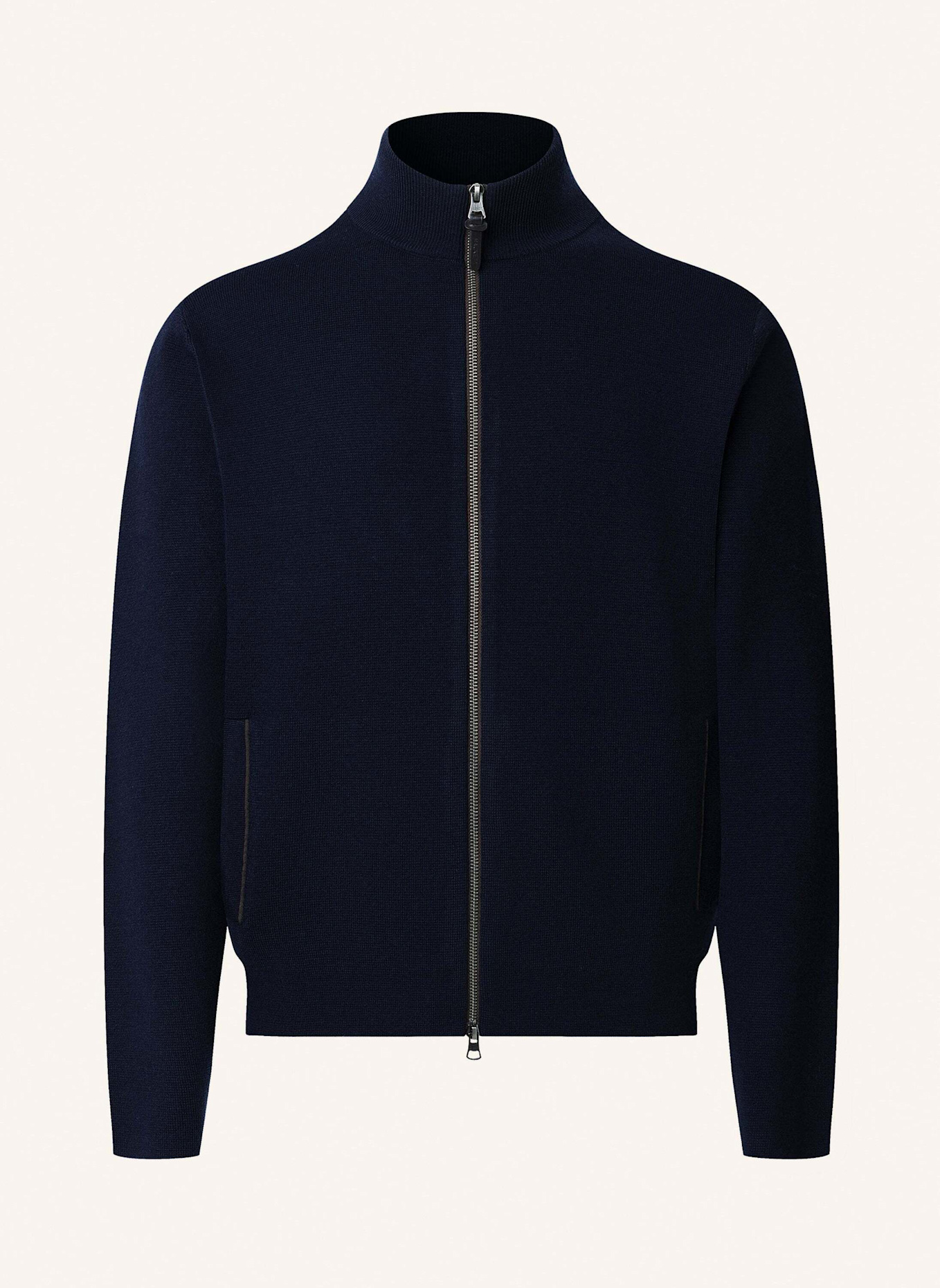 HACKETT LONDON Strickjacken Cardigan MILANO FZIP: BLAU