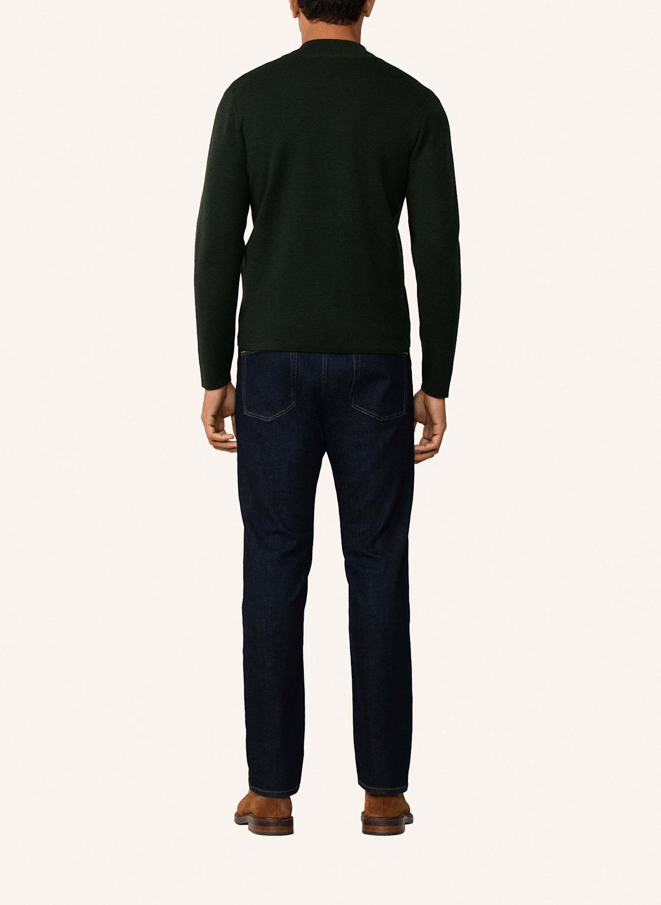 HACKETT LONDON Strickjacken Cardigan MILANO FZIP: GRÜN