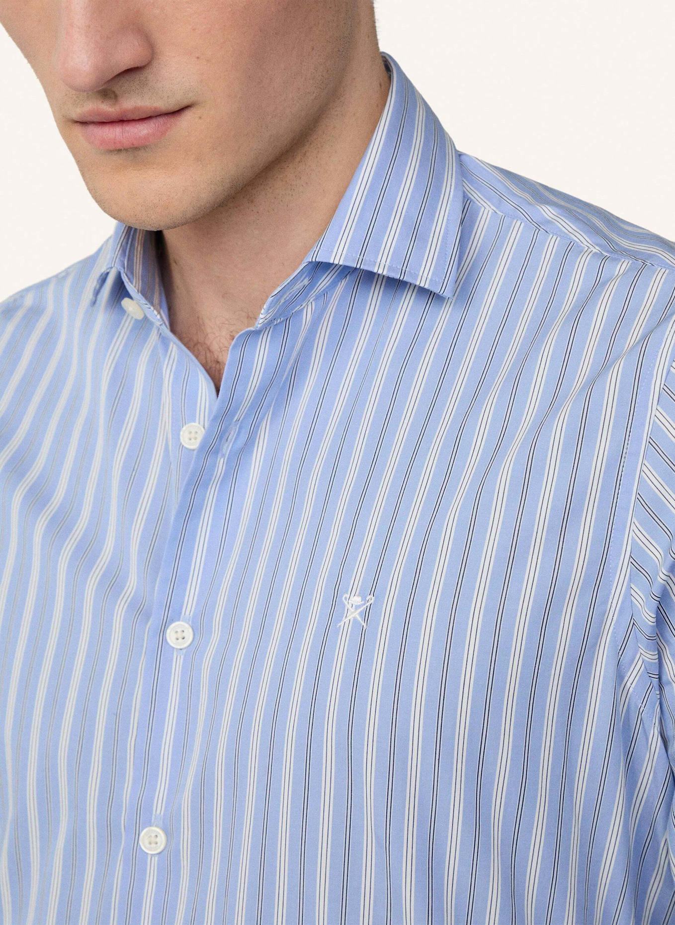 HACKETT LONDON Freizeithemd CITY MULTI STRIPE: BLAU