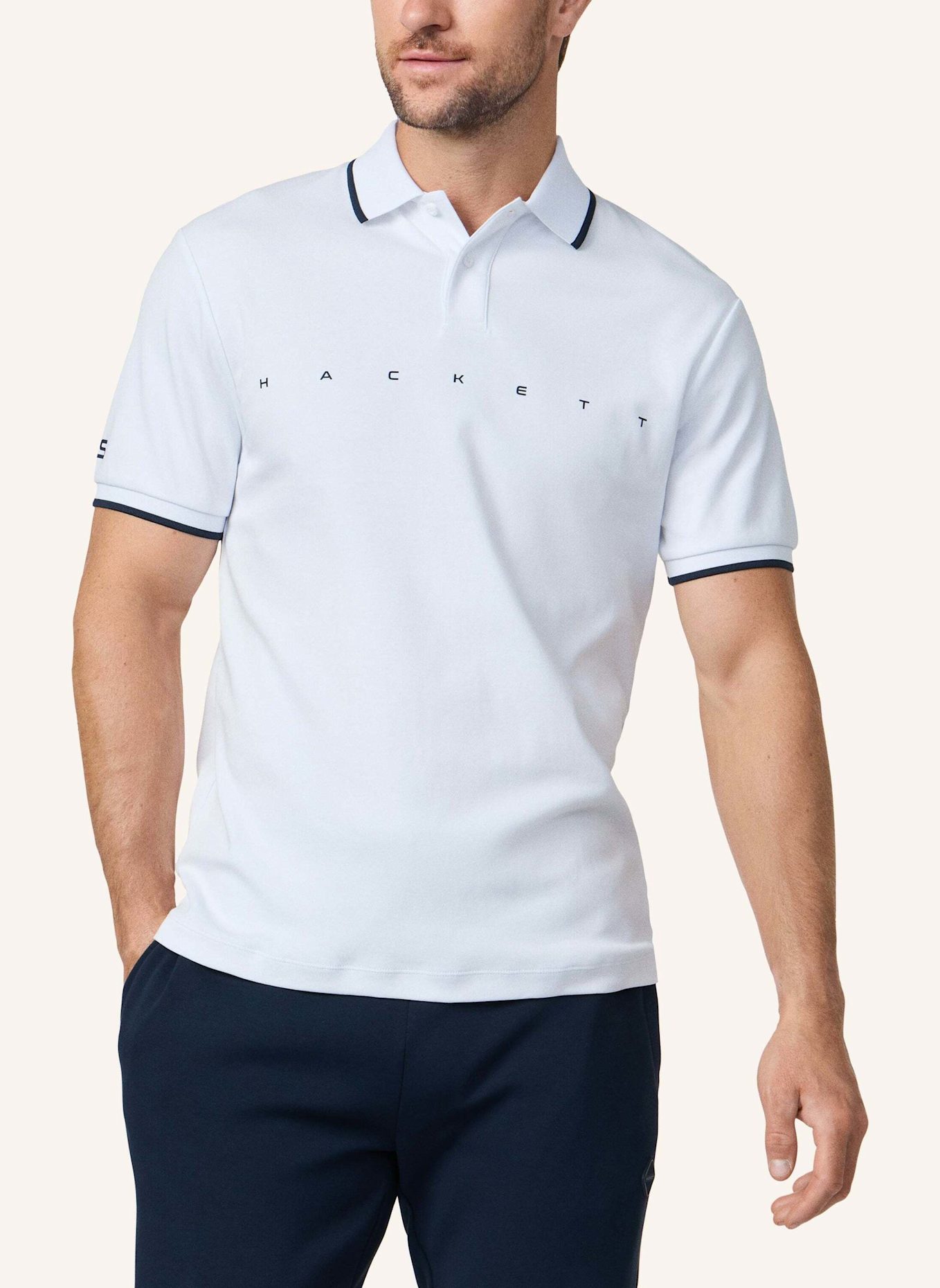 HACKETT LONDON Poloshirt HS ESSENTIAL POLO: WEISS