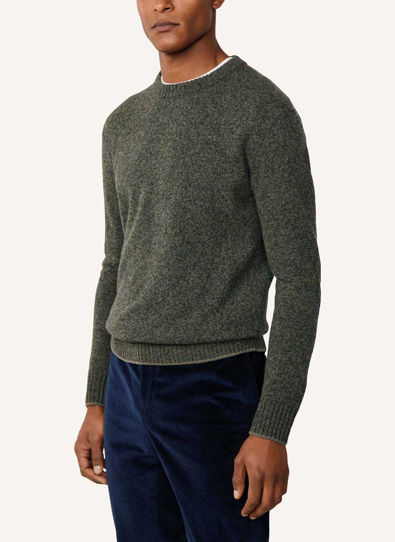 HACKETT LONDON Pullover MOULINE CREW: GRÜN