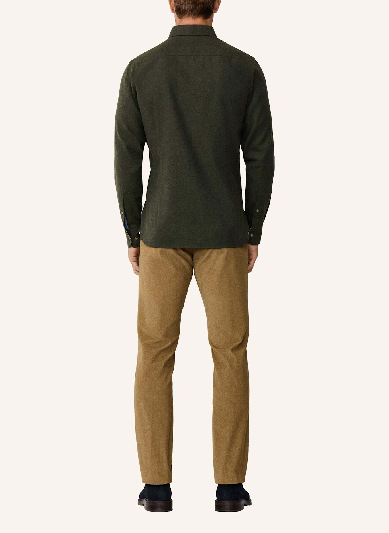 HACKETT LONDON Freizeithemd FLANNEL MULTI TRIM: GRÜN