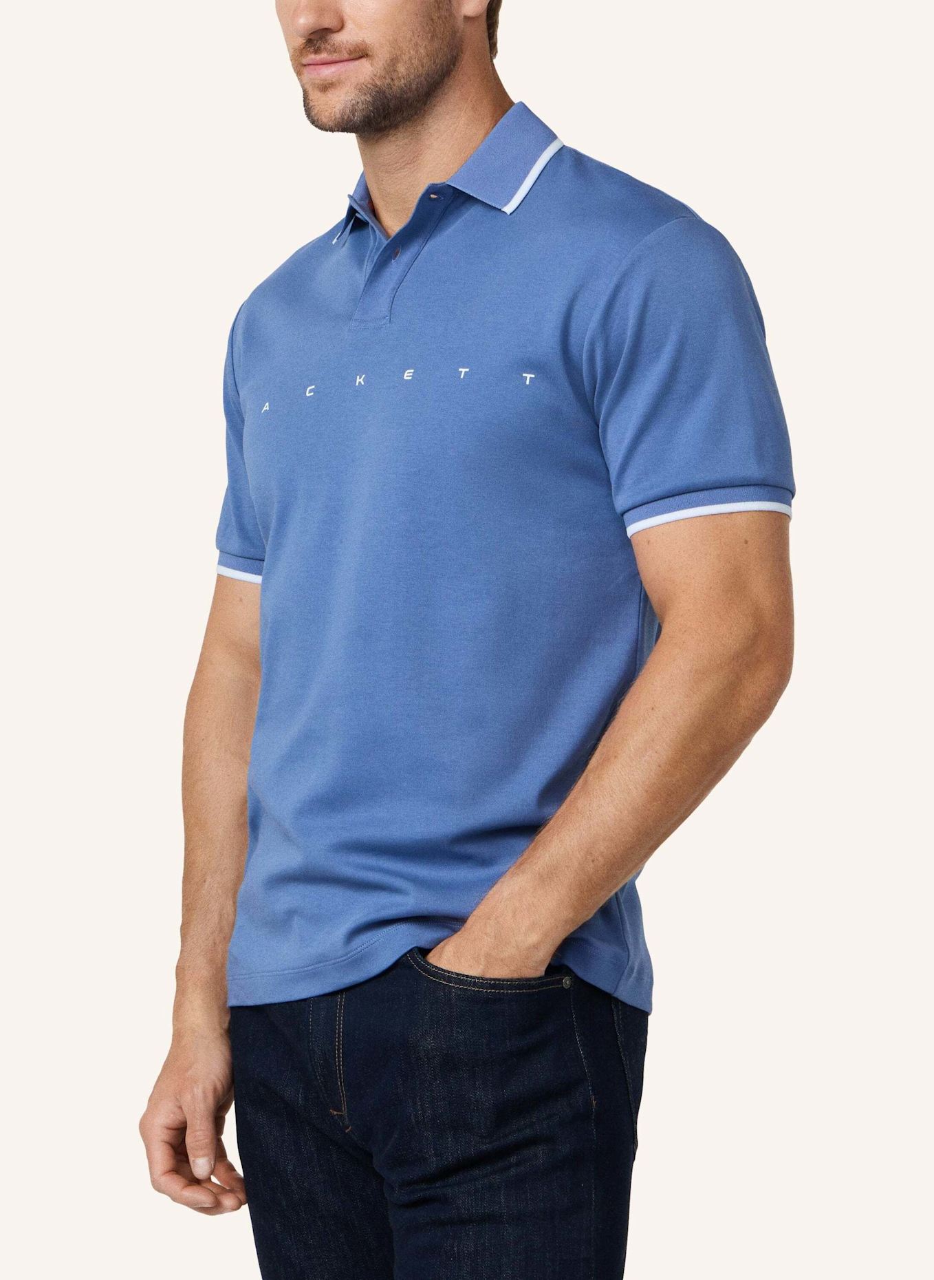 HACKETT LONDON Poloshirt HS ESSENTIAL POLO: BLAU