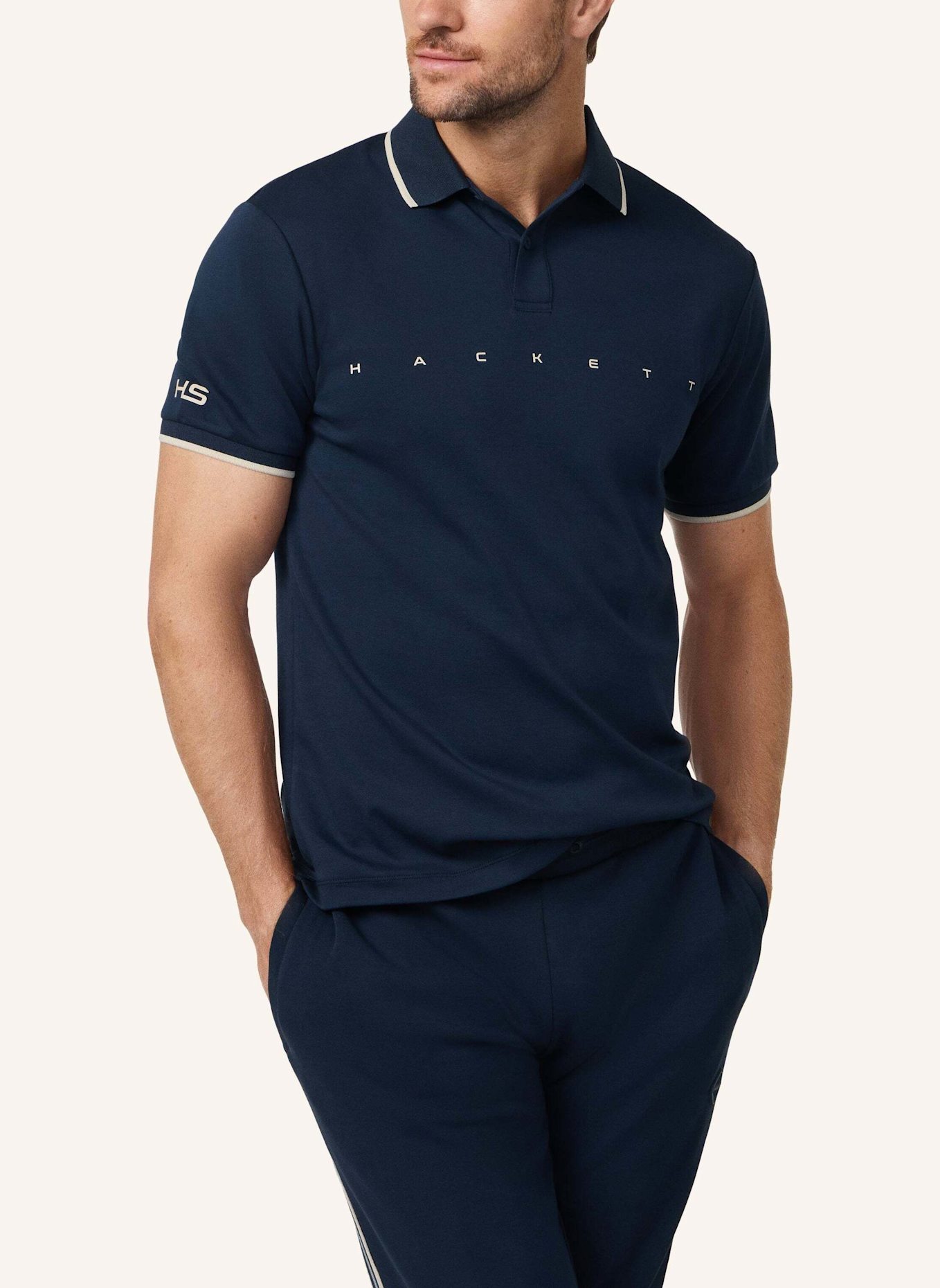 HACKETT LONDON Poloshirt HS ESSENTIAL POLO: DUNKELBLAU