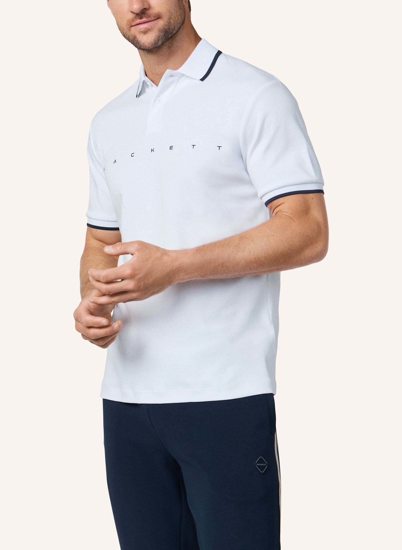 HACKETT LONDON Poloshirt HS ESSENTIAL POLO: WEISS