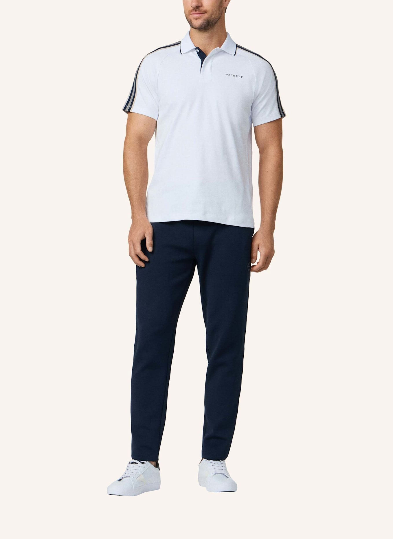 HACKETT LONDON Poloshirt HS TAPE POLO: WEISS