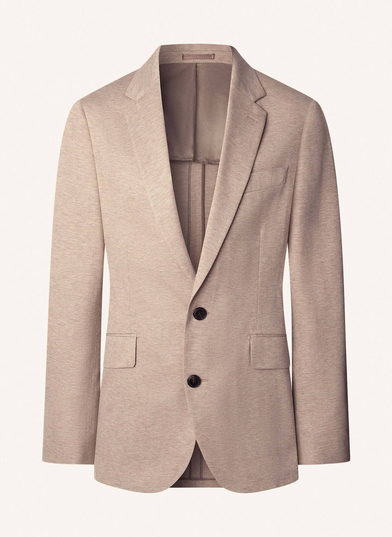 HACKETT LONDON Sakko MELANGE PIQUE: TAUPE/ HELLBRAUN