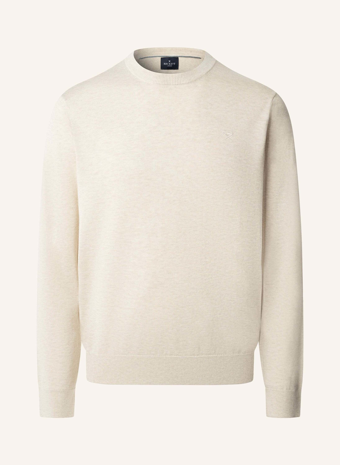 HACKETT LONDON Pullover COTTON SILK CREW: WEISS