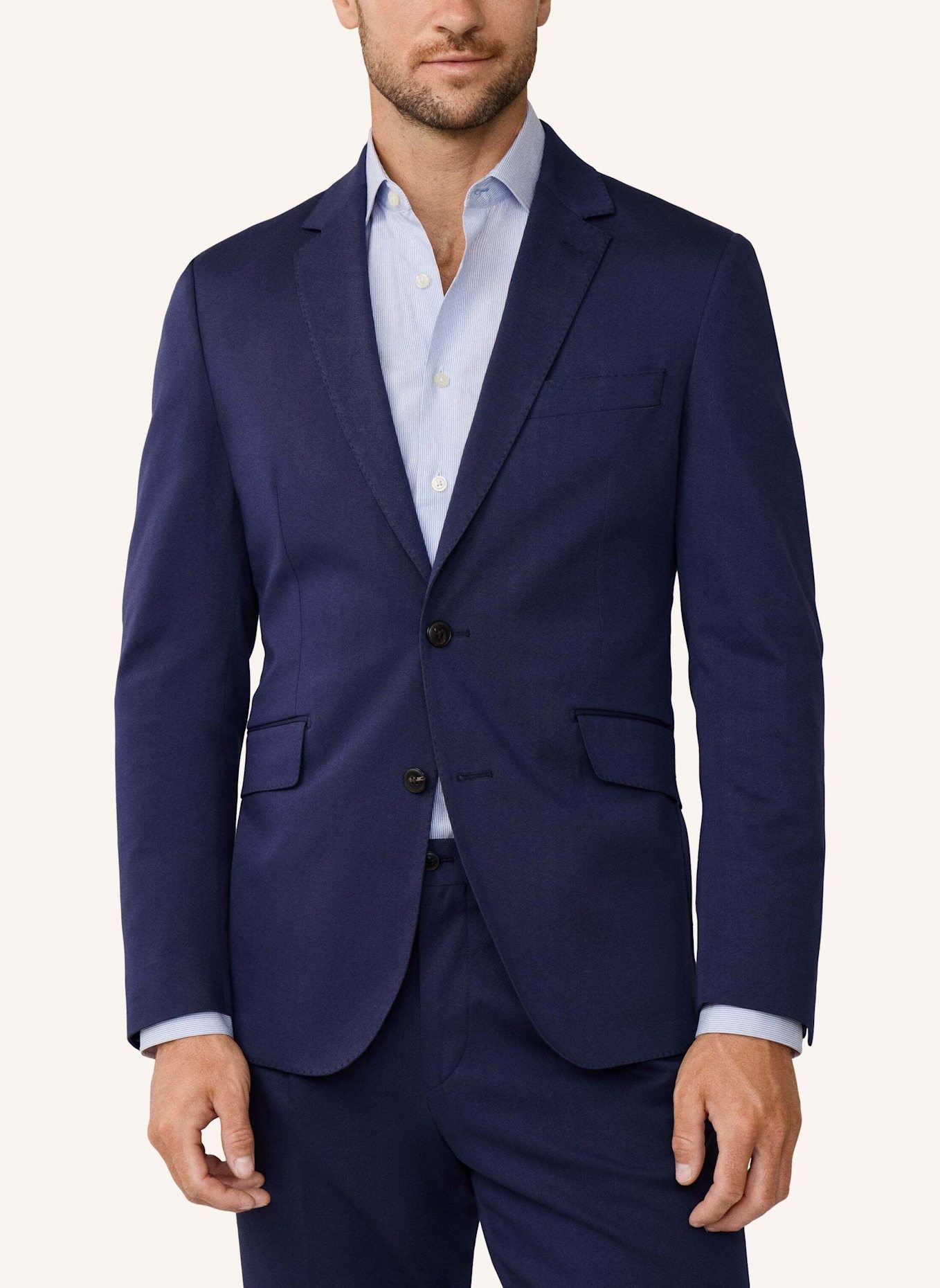 HACKETT LONDON Blazer COTTON STRETCH JKT: DUNKELBLAU