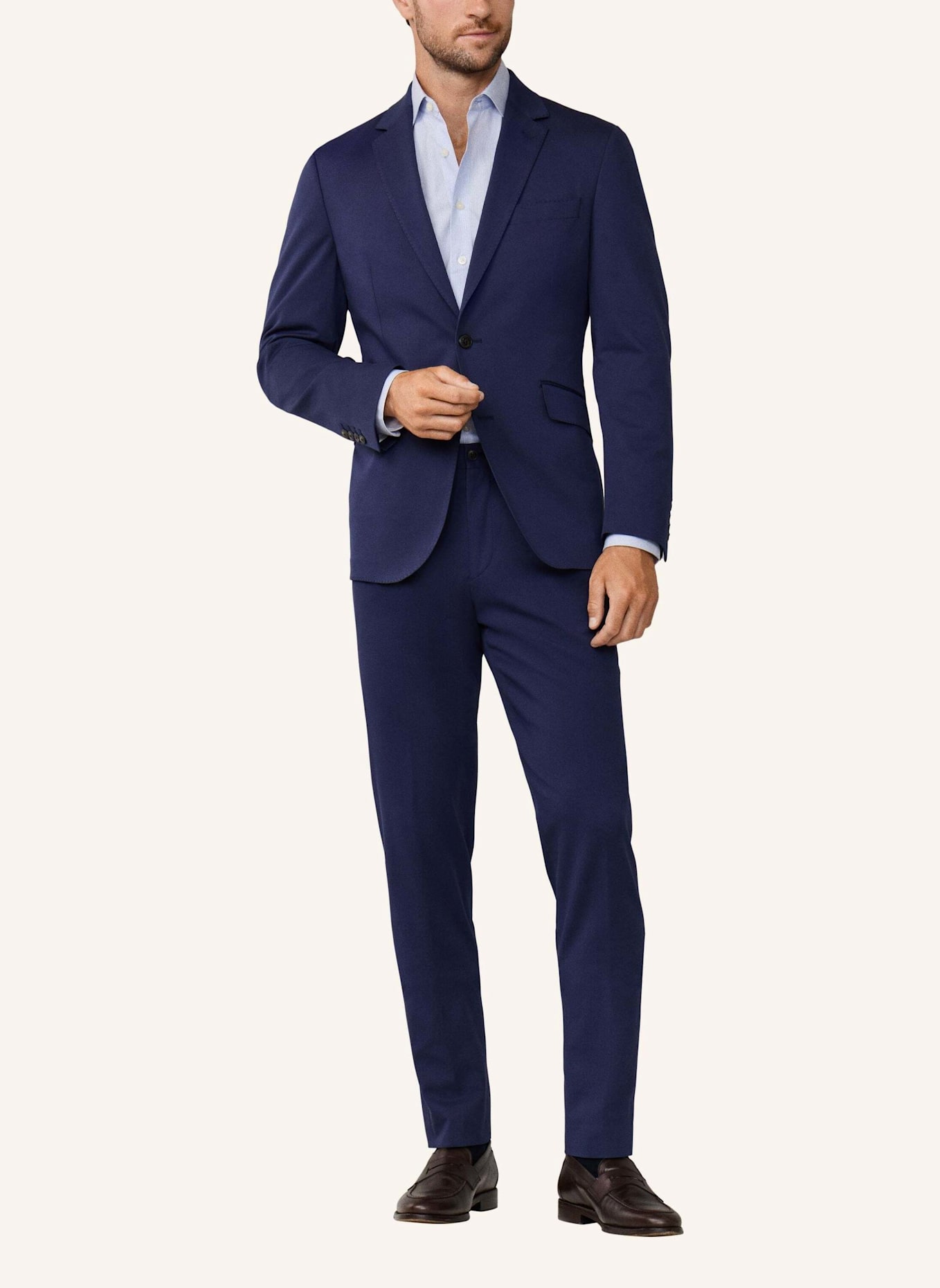 HACKETT LONDON Blazer COTTON STRETCH JKT: DUNKELBLAU