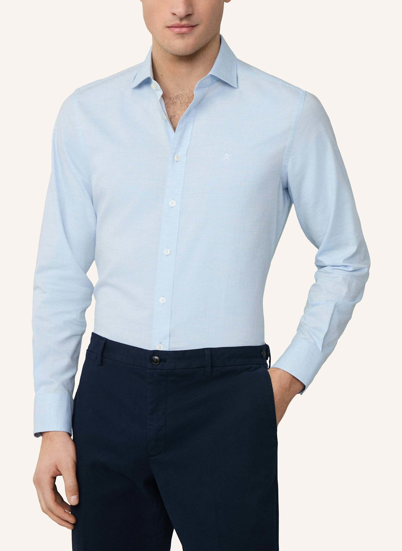 HACKETT LONDON Freizeithemd HBONE MULTI: BLAU