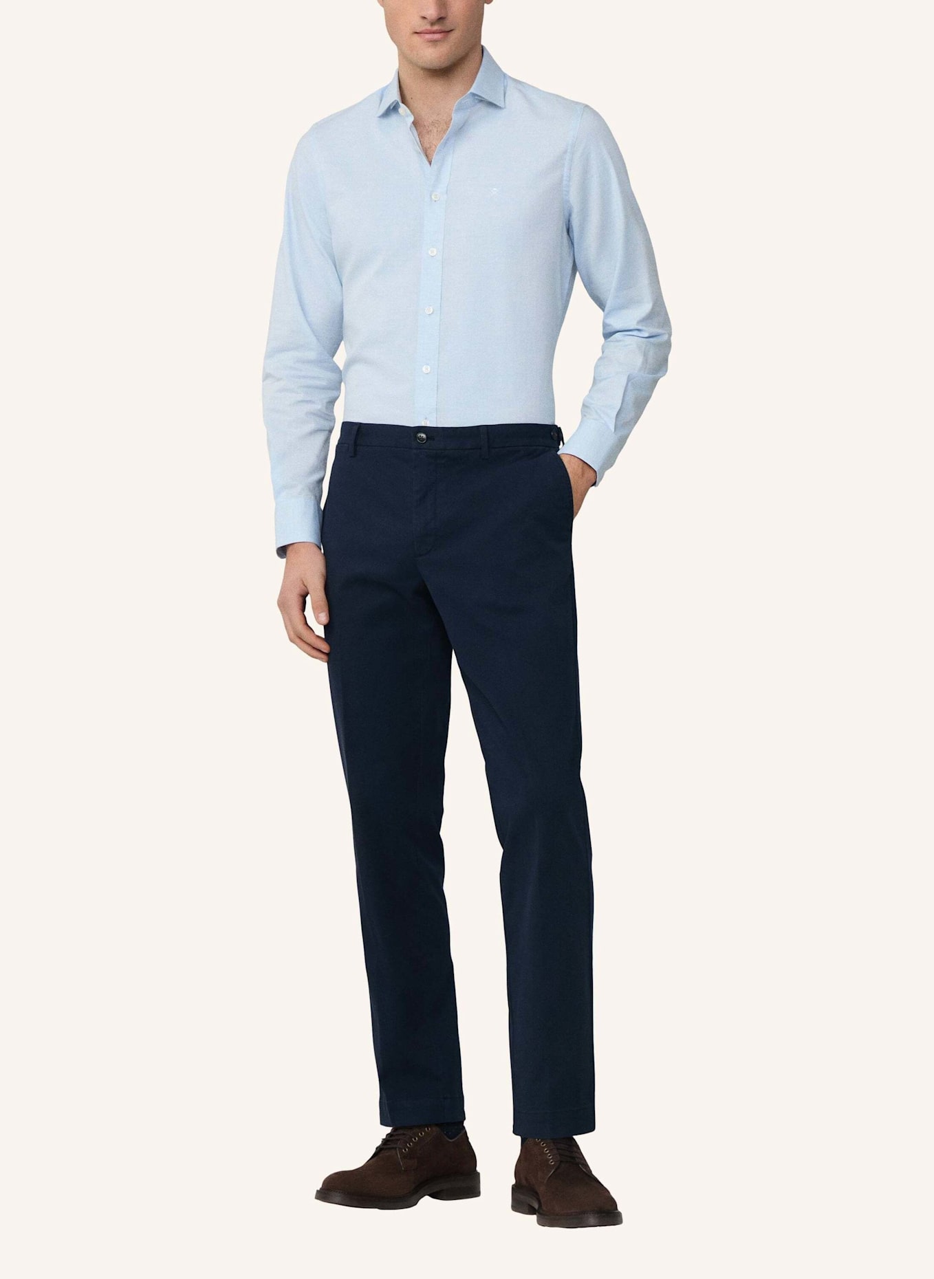 HACKETT LONDON Freizeithemd HBONE MULTI: BLAU