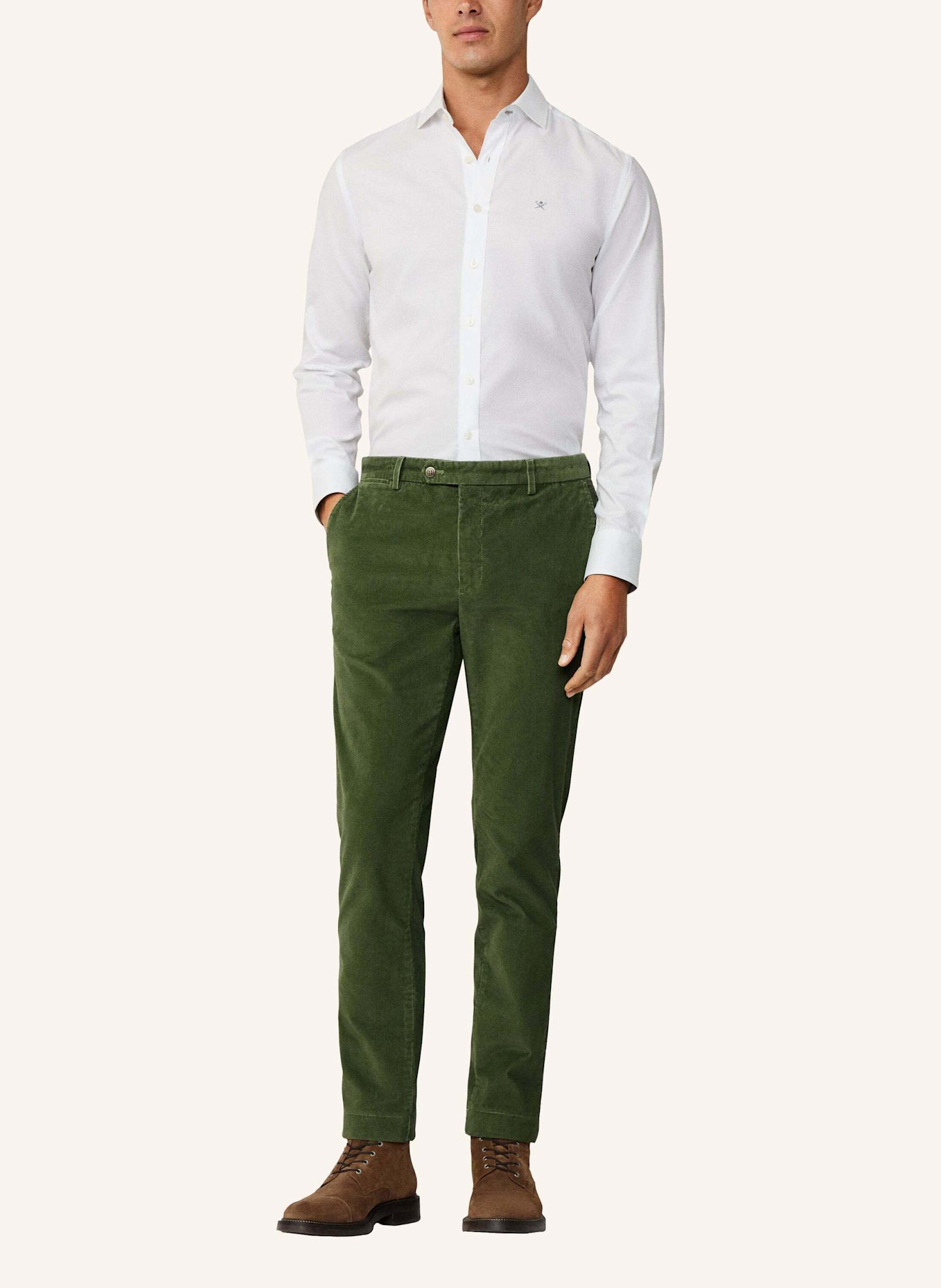 HACKETT LONDON Freizeithemd HBONE MULTI: WEISS