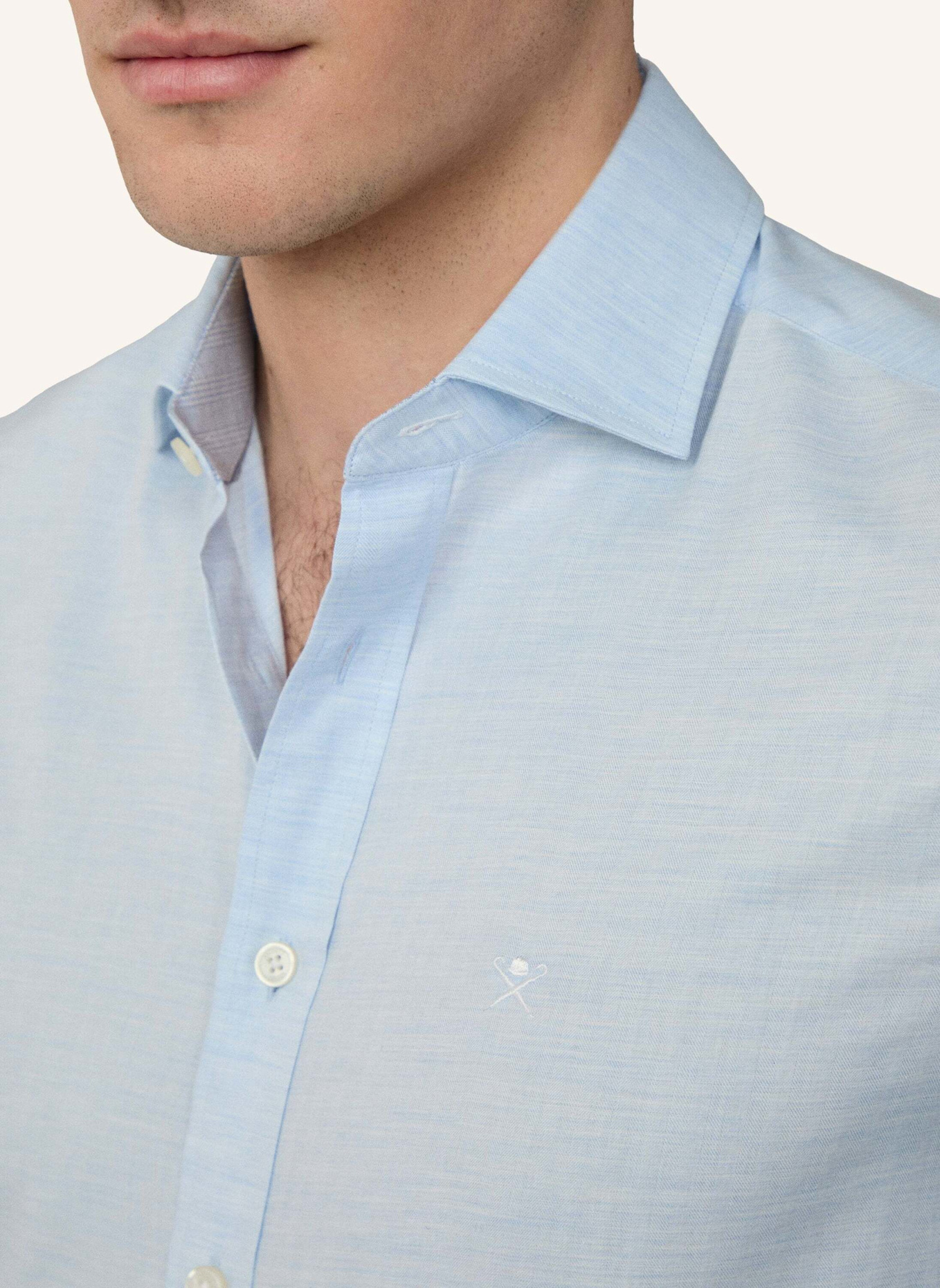 HACKETT LONDON Freizeithemd HBONE MULTI: BLAU