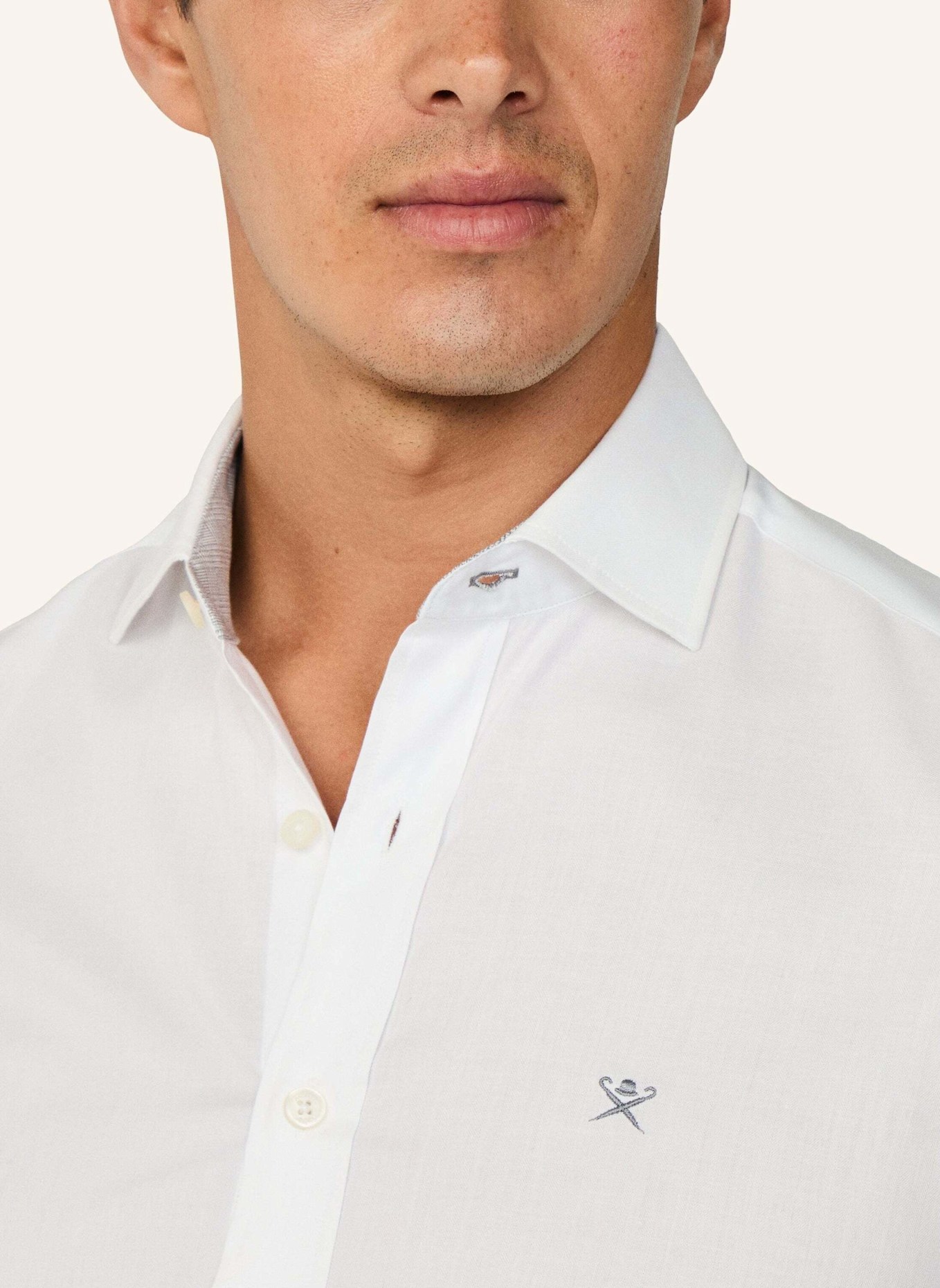 HACKETT LONDON Freizeithemd HBONE MULTI: WEISS