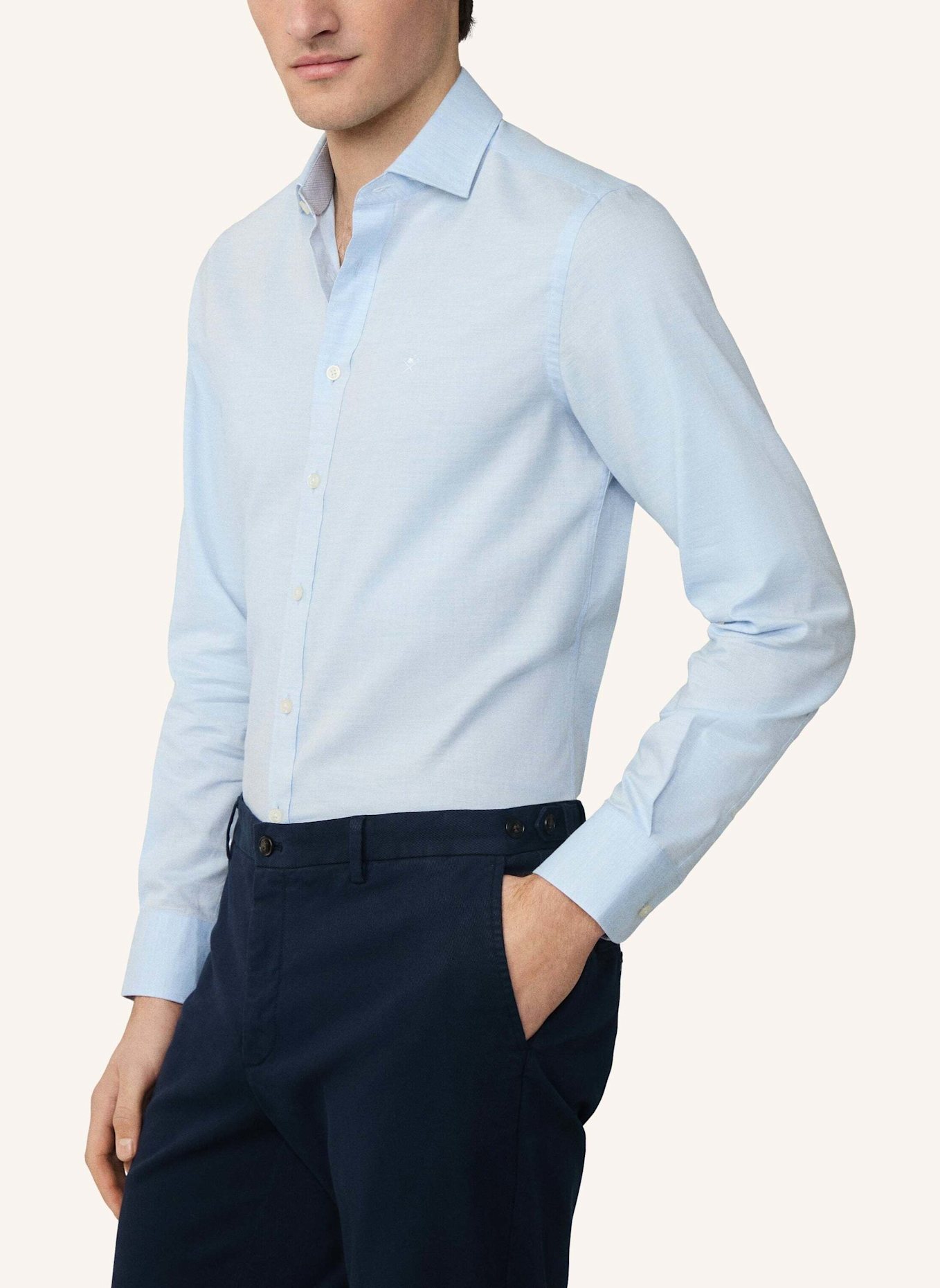 HACKETT LONDON Freizeithemd HBONE MULTI: BLAU